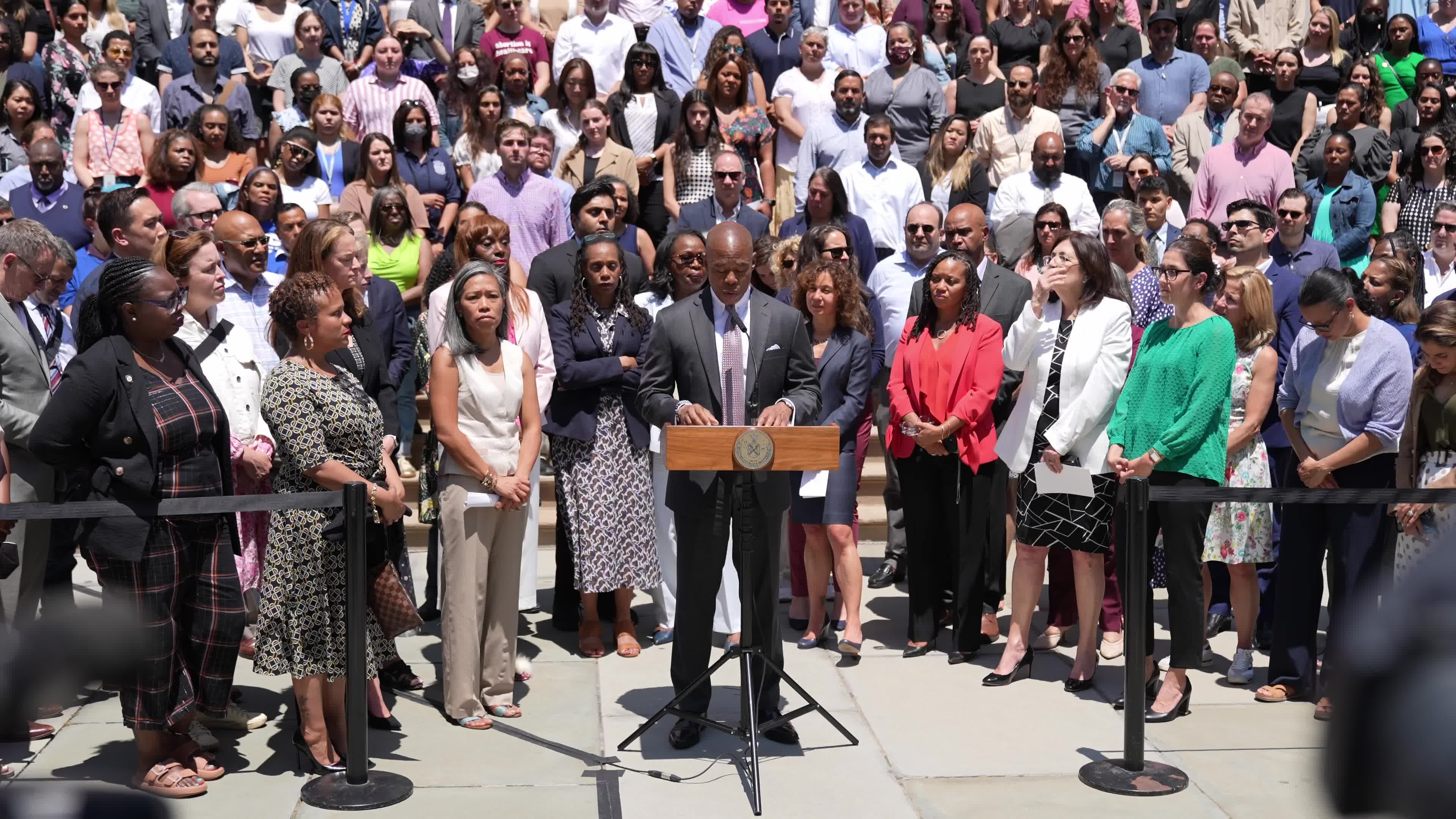 Mayor Eric Adams responds to the U.S. Supreme Court ruling in the case Dobbs v. Jackson Women’s Health Organization