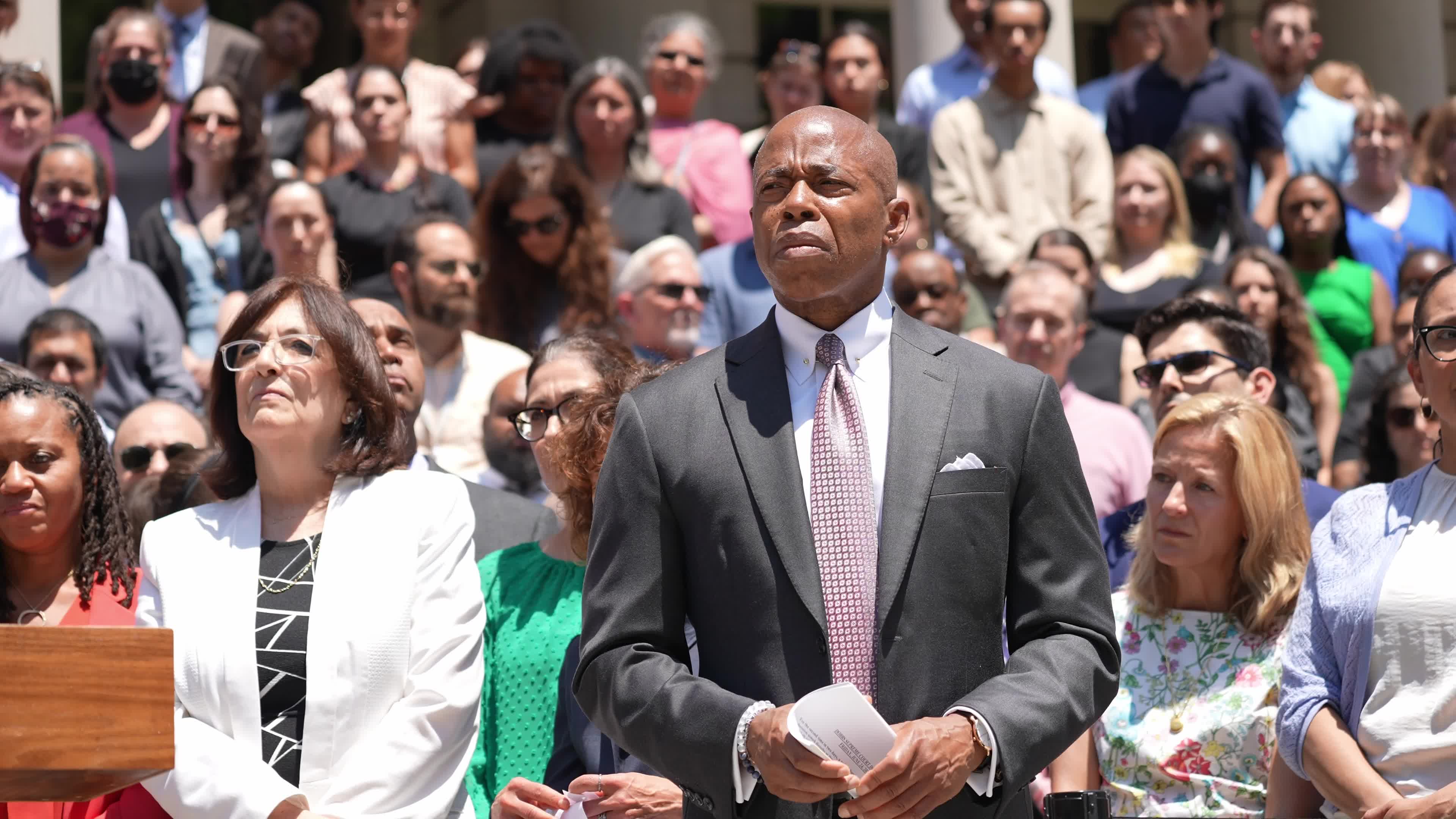 Mayor Eric Adams responds to the U.S. Supreme Court ruling in the case Dobbs v. Jackson Women’s Health Organization