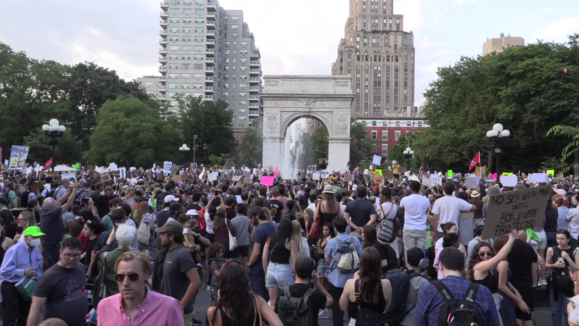 NYC: Pro-abortion protest following Supreme Court decision