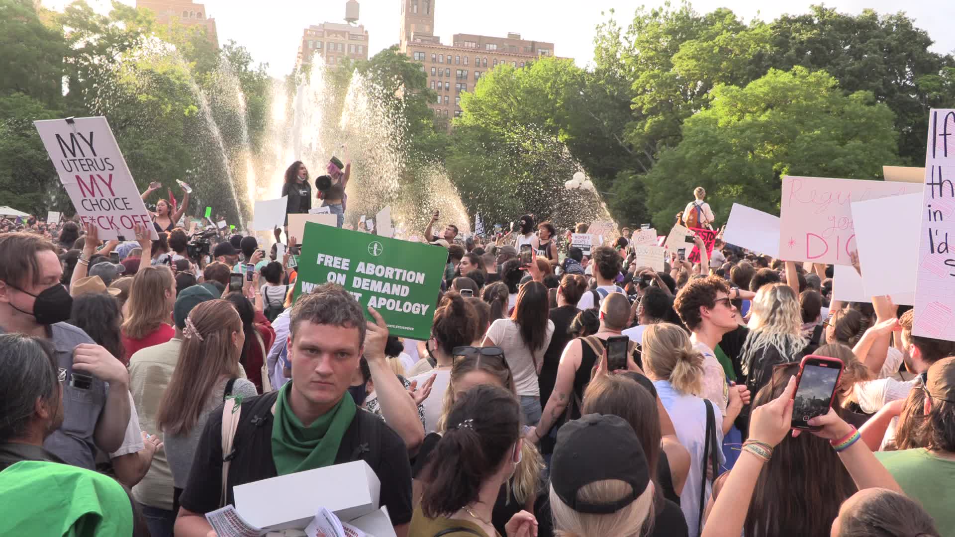 NYC: Pro-abortion protest following Supreme Court decision