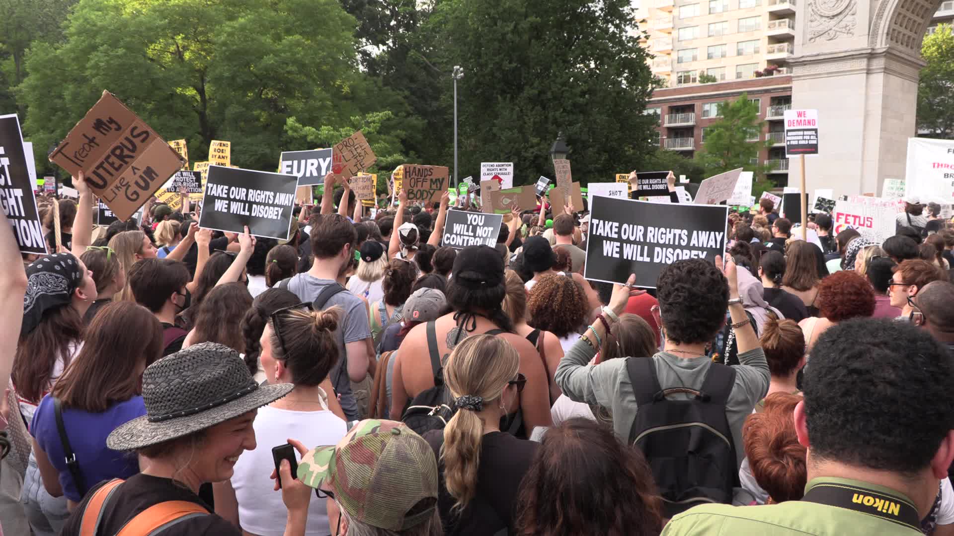 NYC: Pro-abortion protest following Supreme Court decision