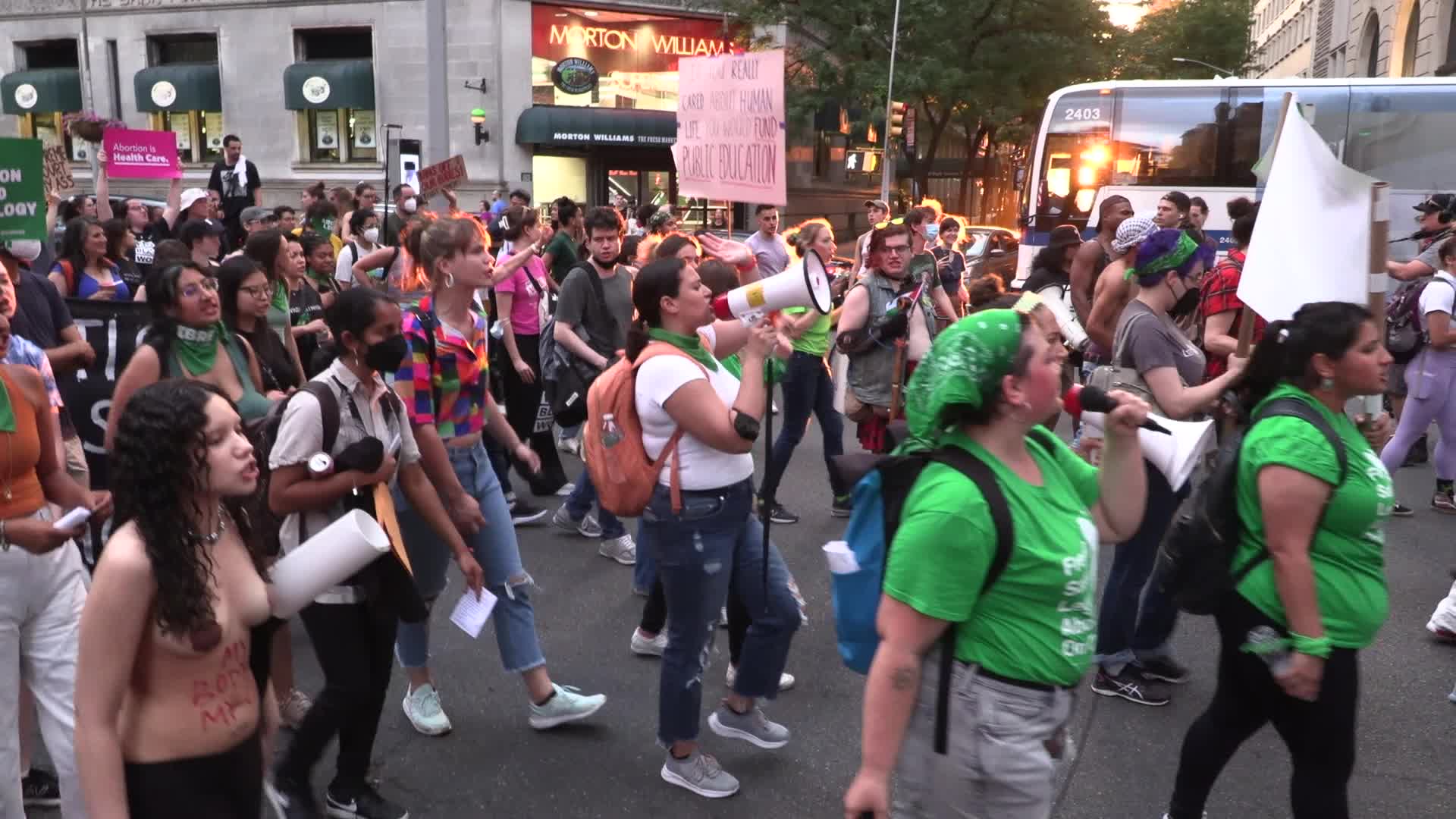 NYC: Pro-abortion protest following Supreme Court decision