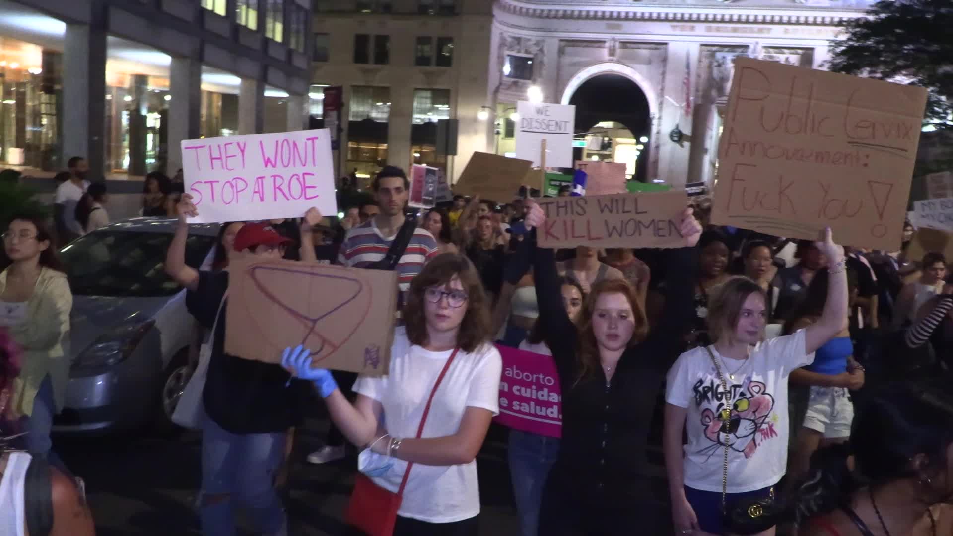NYC: Pro-abortion protest following Supreme Court decision
