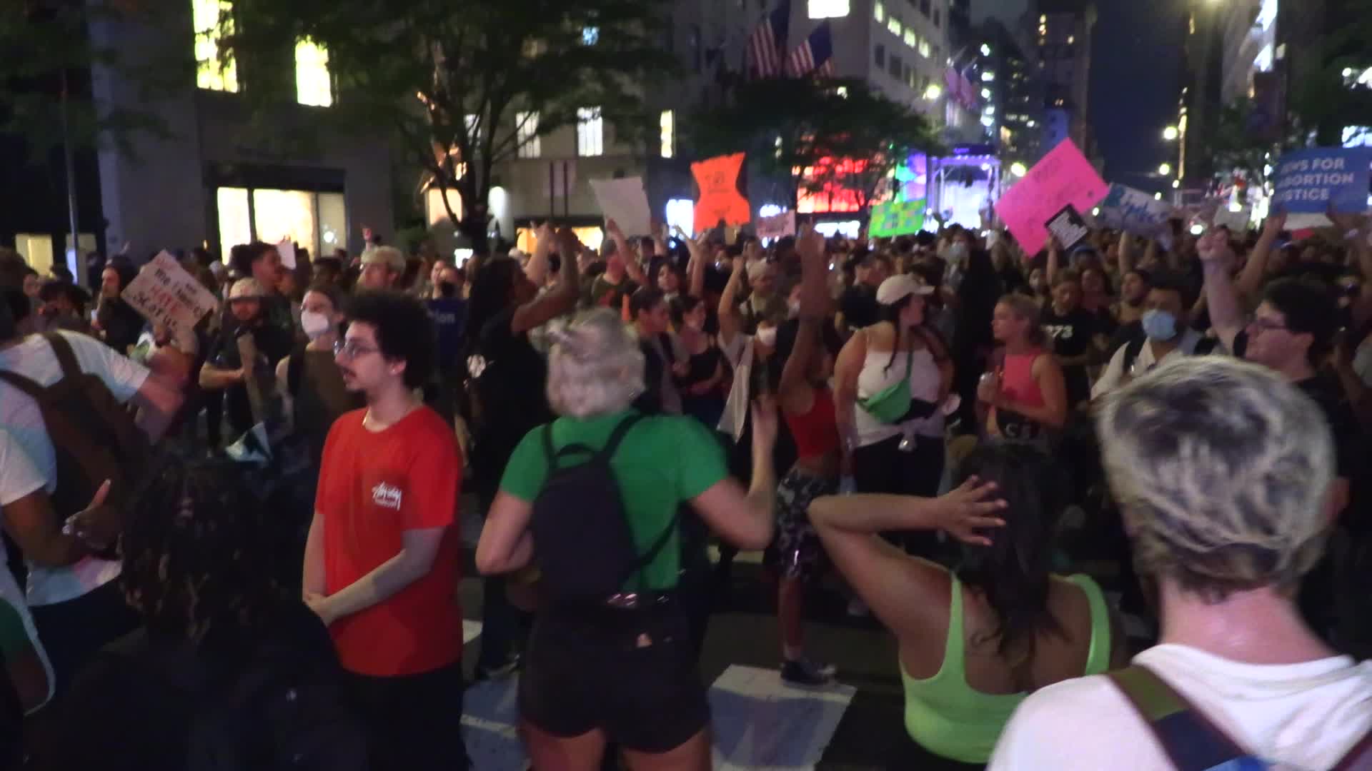 NYC: Pro-abortion protest following Supreme Court decision