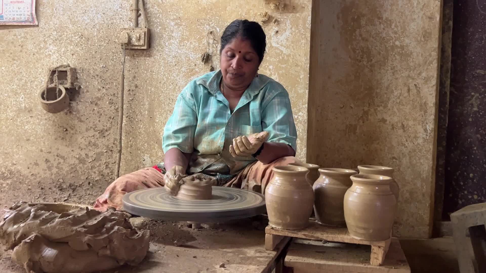 Pottery workshop in Kerala