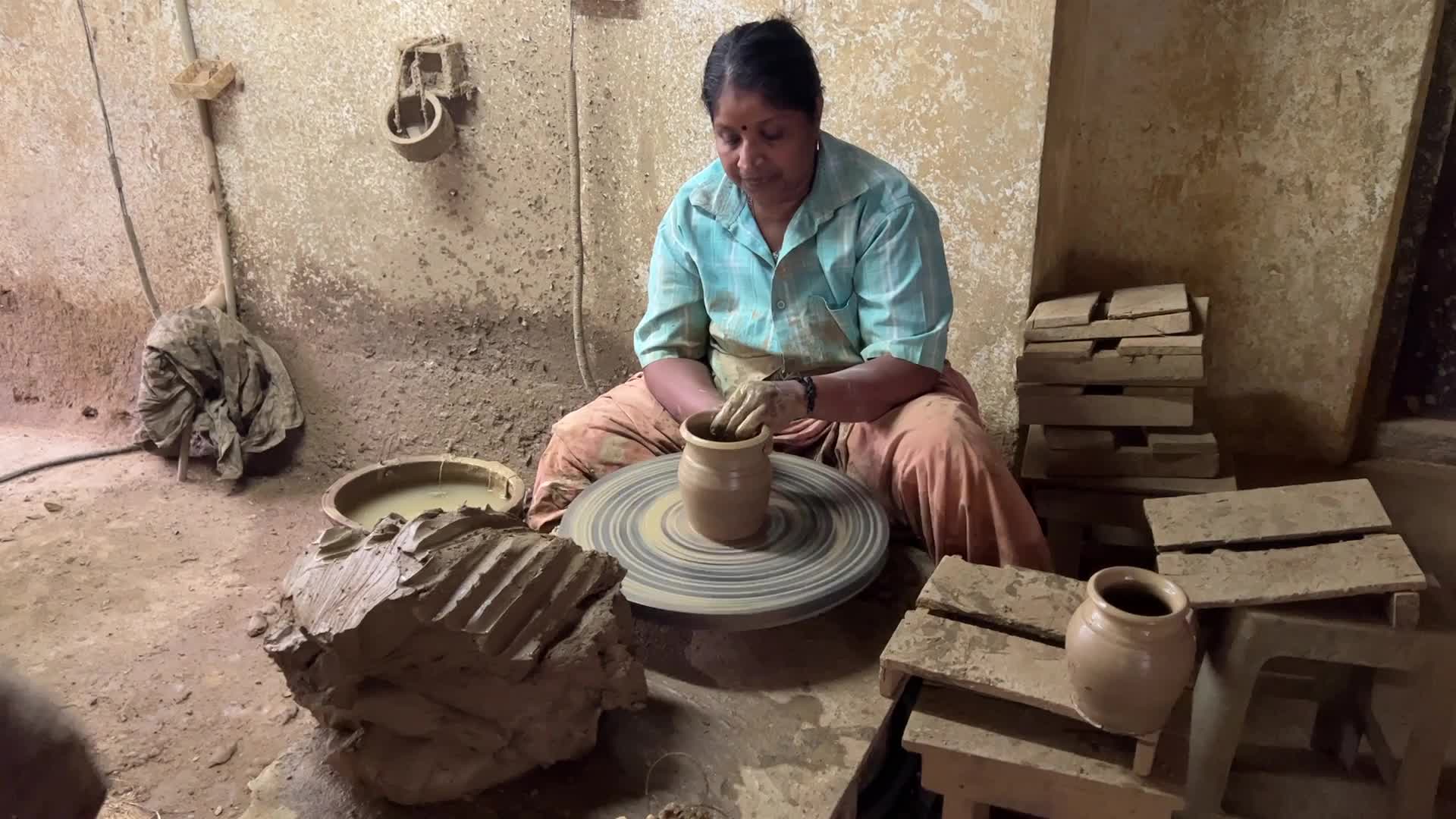 Pottery workshop in Kerala