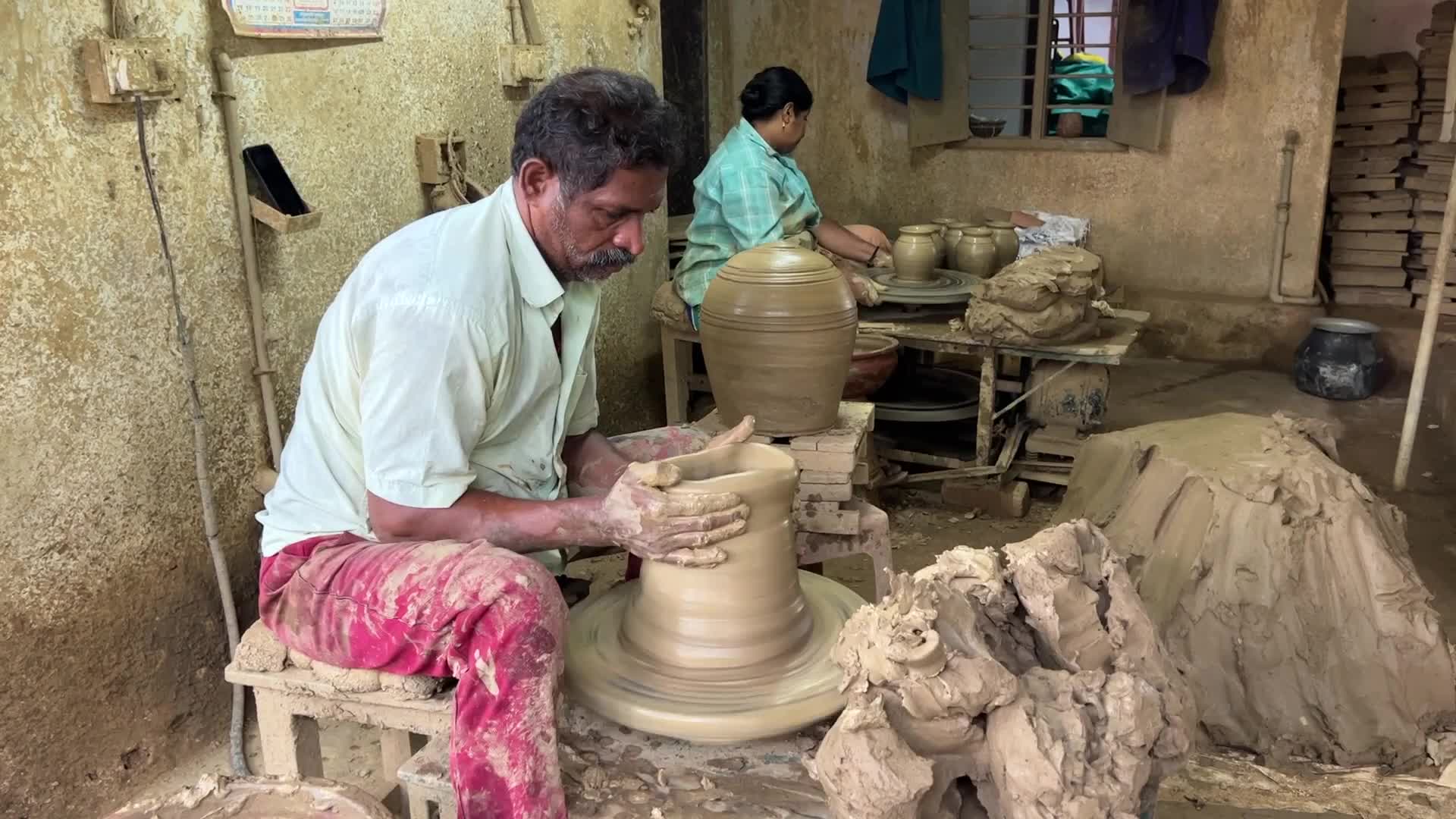 Pottery workshop in Kerala