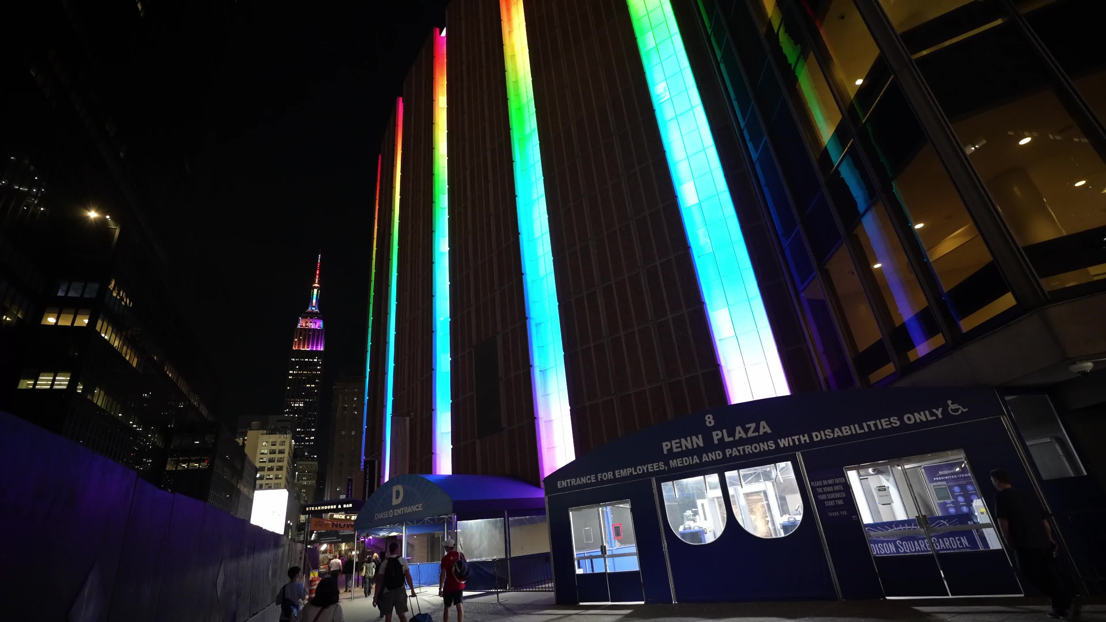 NYC Iconic Buildings Lit up for Pride Week