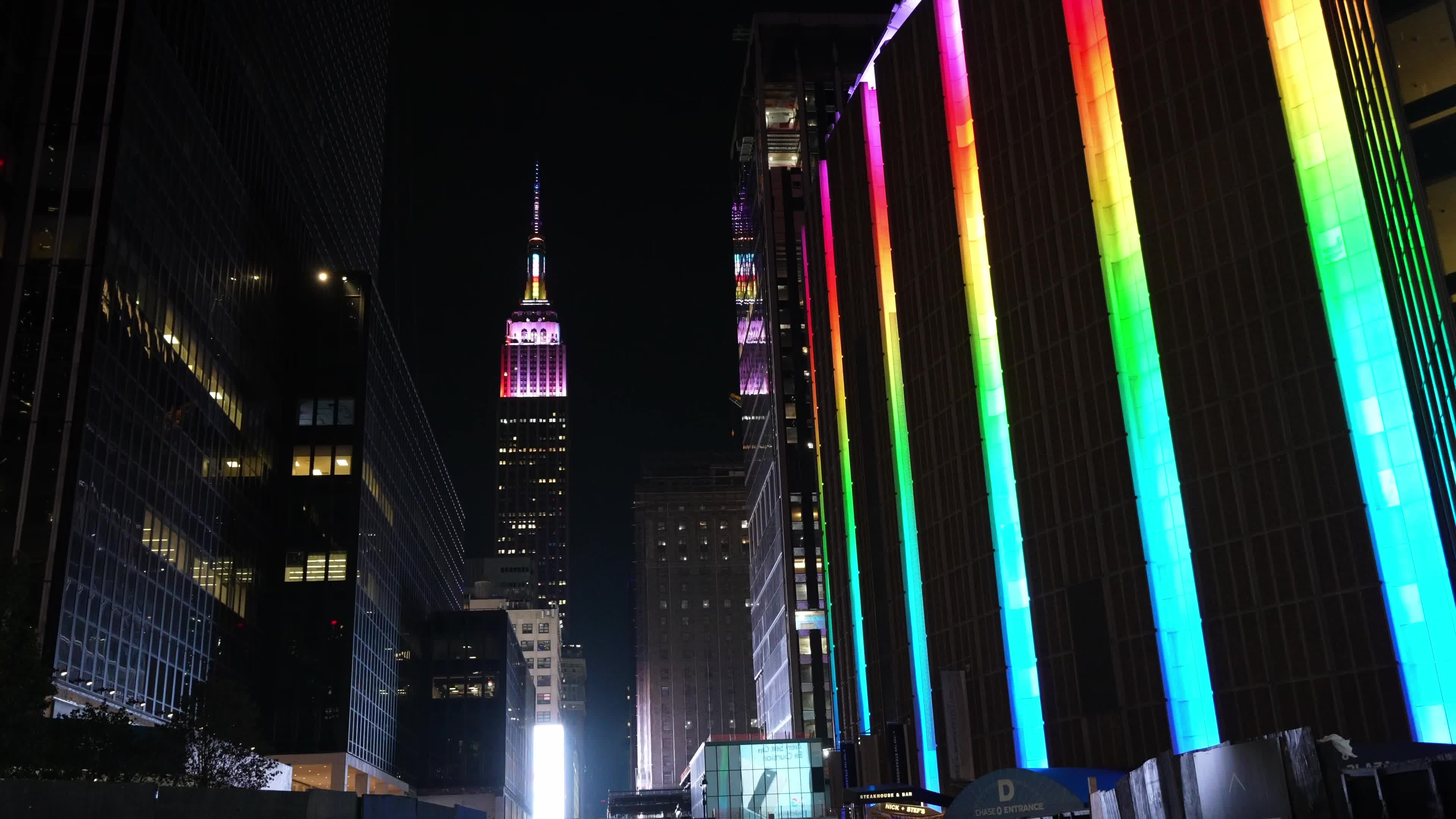 NYC Iconic Buildings Lit up for Pride Week