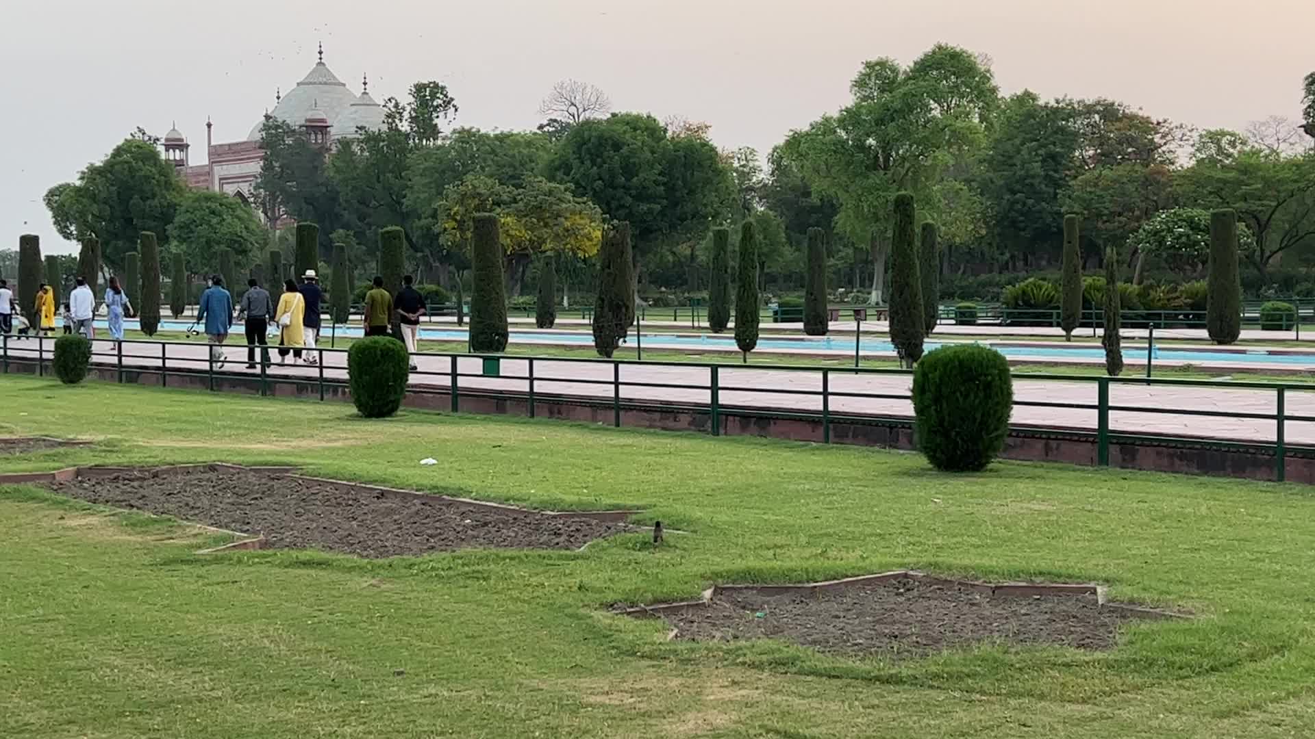 Taj Mahal seen just before sunrise