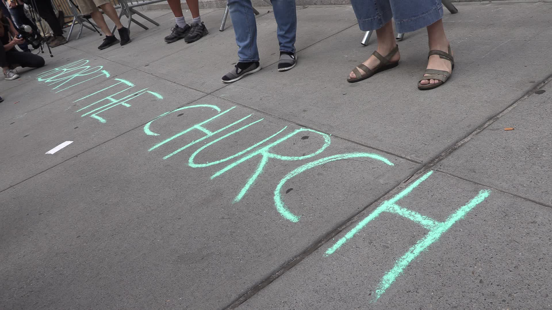 NYC: Pro-Abortion Rally Confronts The Federalist Society