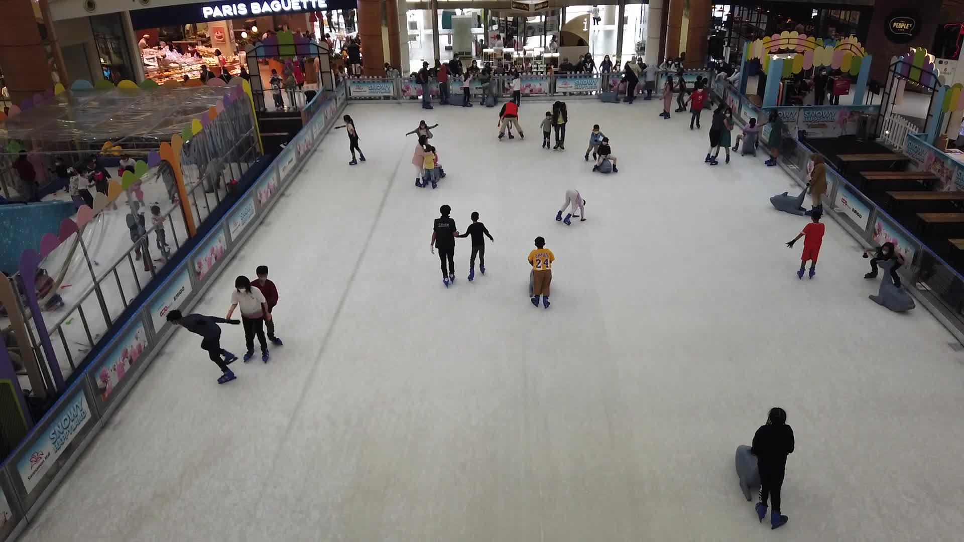 Ice skating in Indonesia