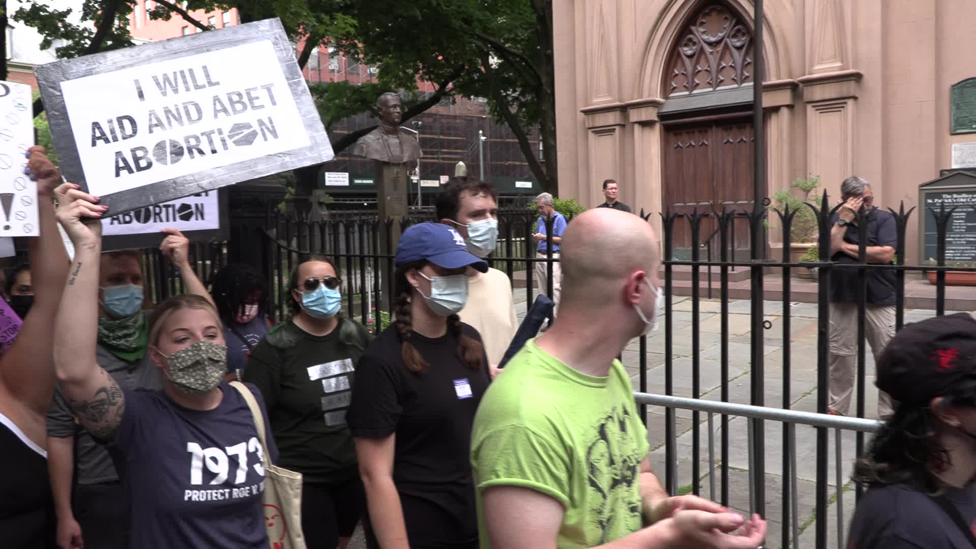 NYC: Pro-Abortion demonstrators disrupt anti-abortion clinic harassers