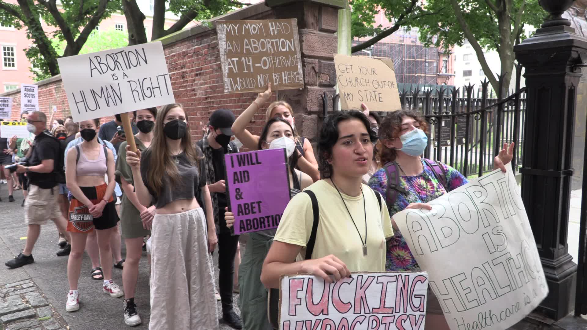 NYC: Pro-Abortion demonstrators disrupt anti-abortion clinic harassers