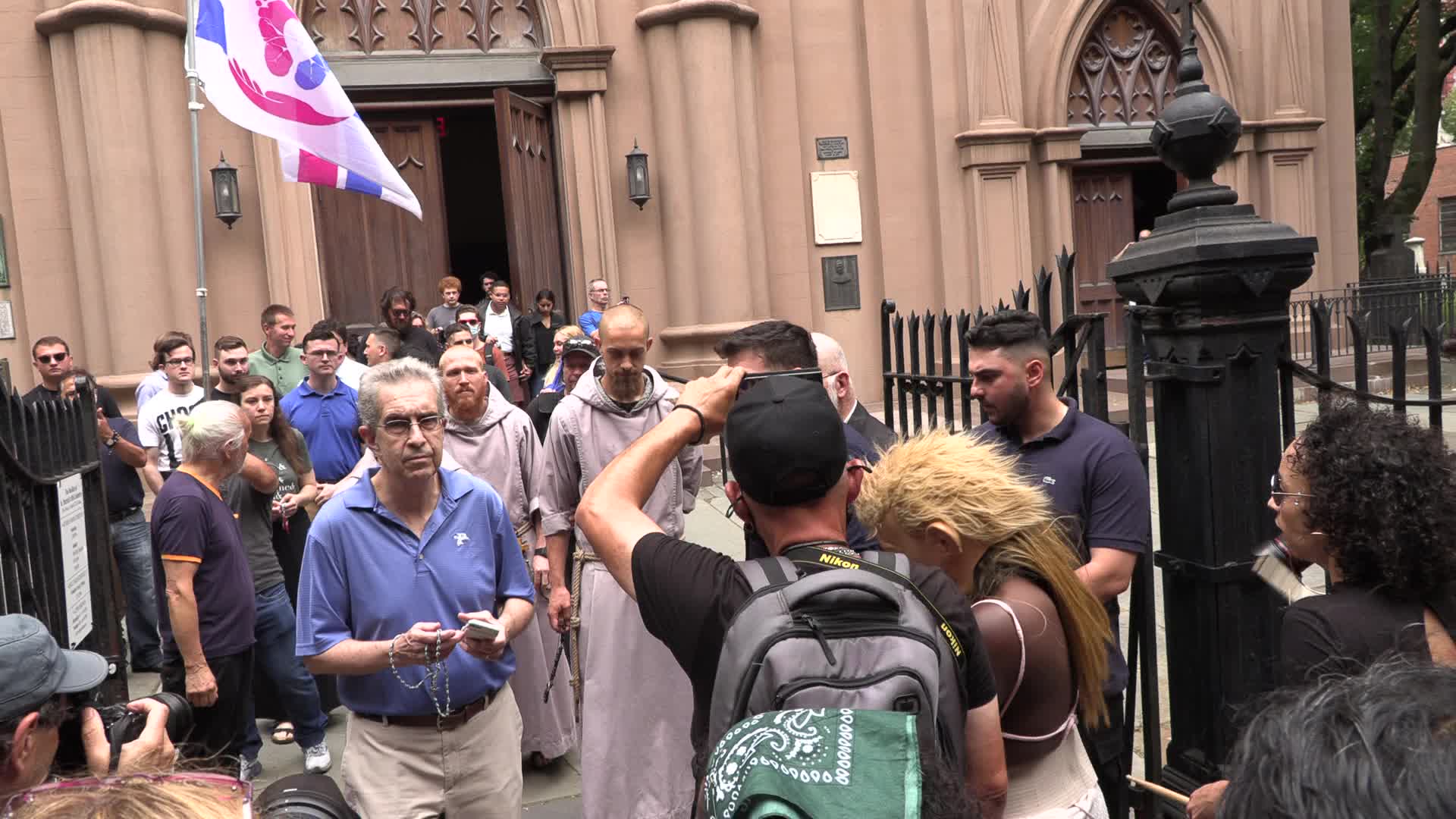NYC: Pro-Abortion demonstrators disrupt anti-abortion clinic harassers
