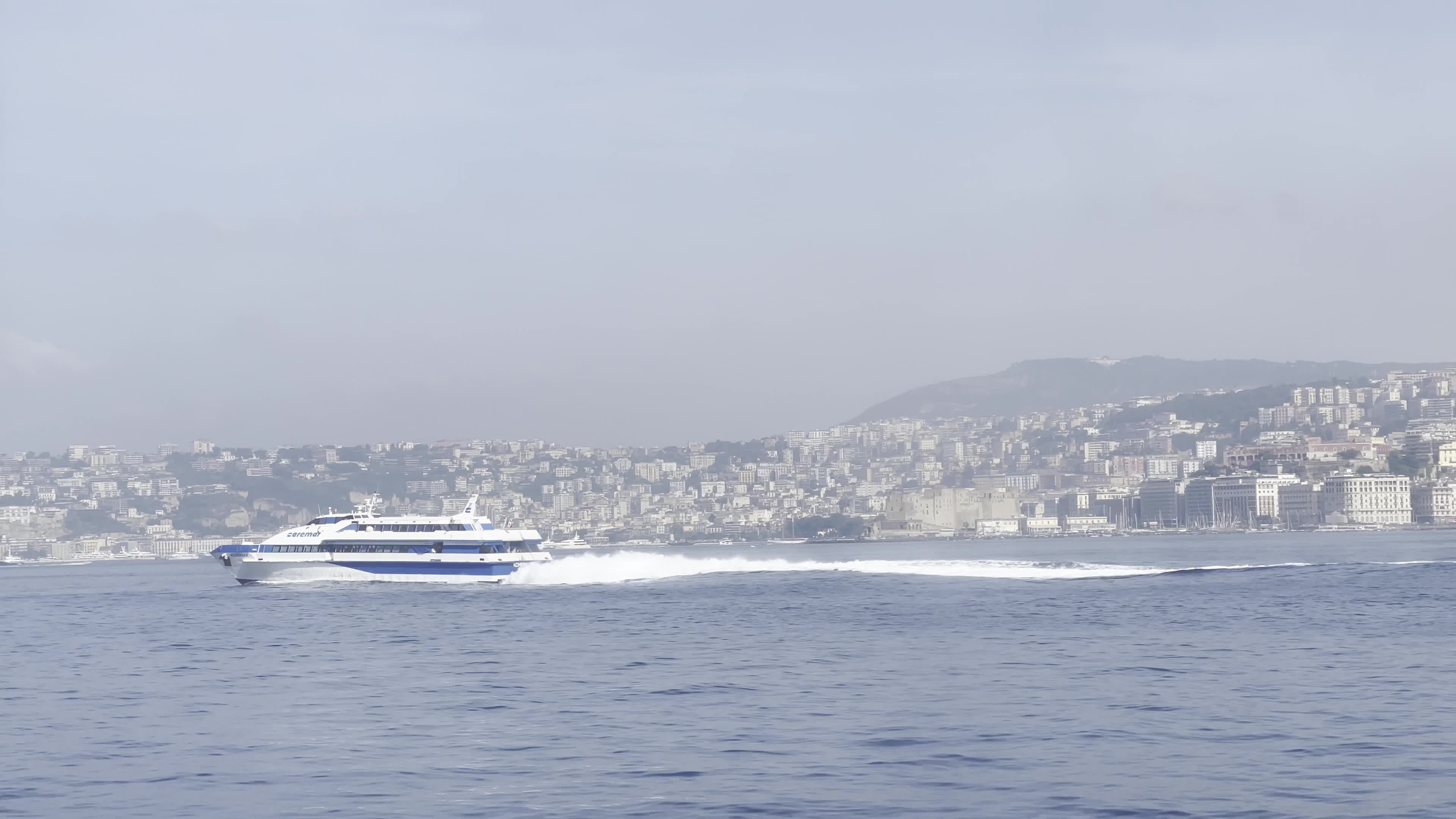 Ferry Boat In Naples