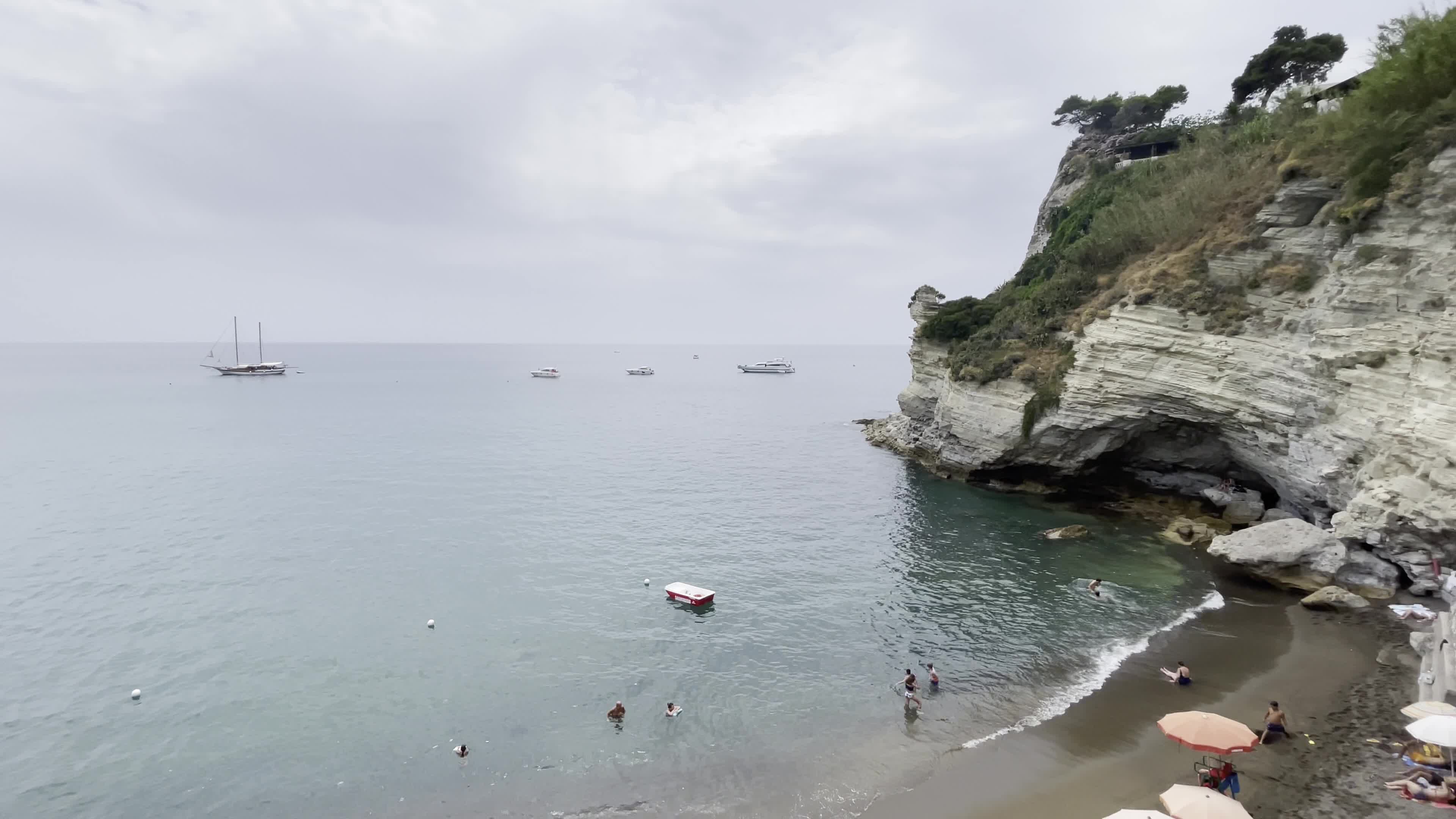 Cava Grado Beach In Ischia Island