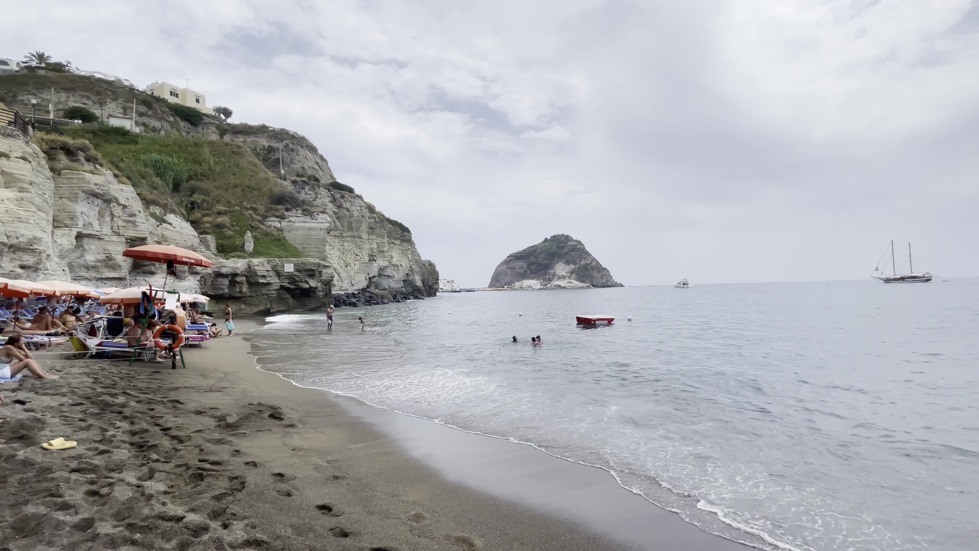 Cava Grado Beach In Ischia Island