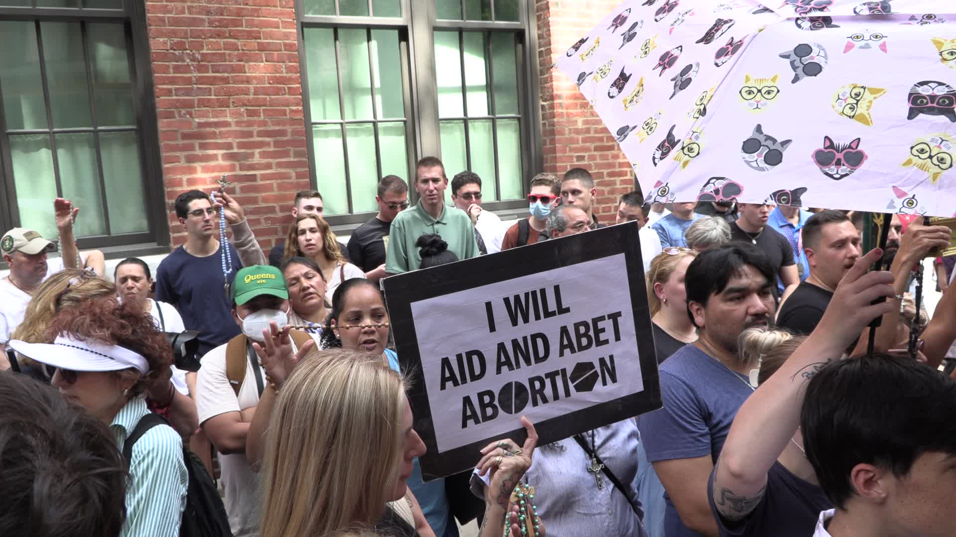 NYC: Pro-Abortion demonstrators disrupt anti-abortion clinic harassers