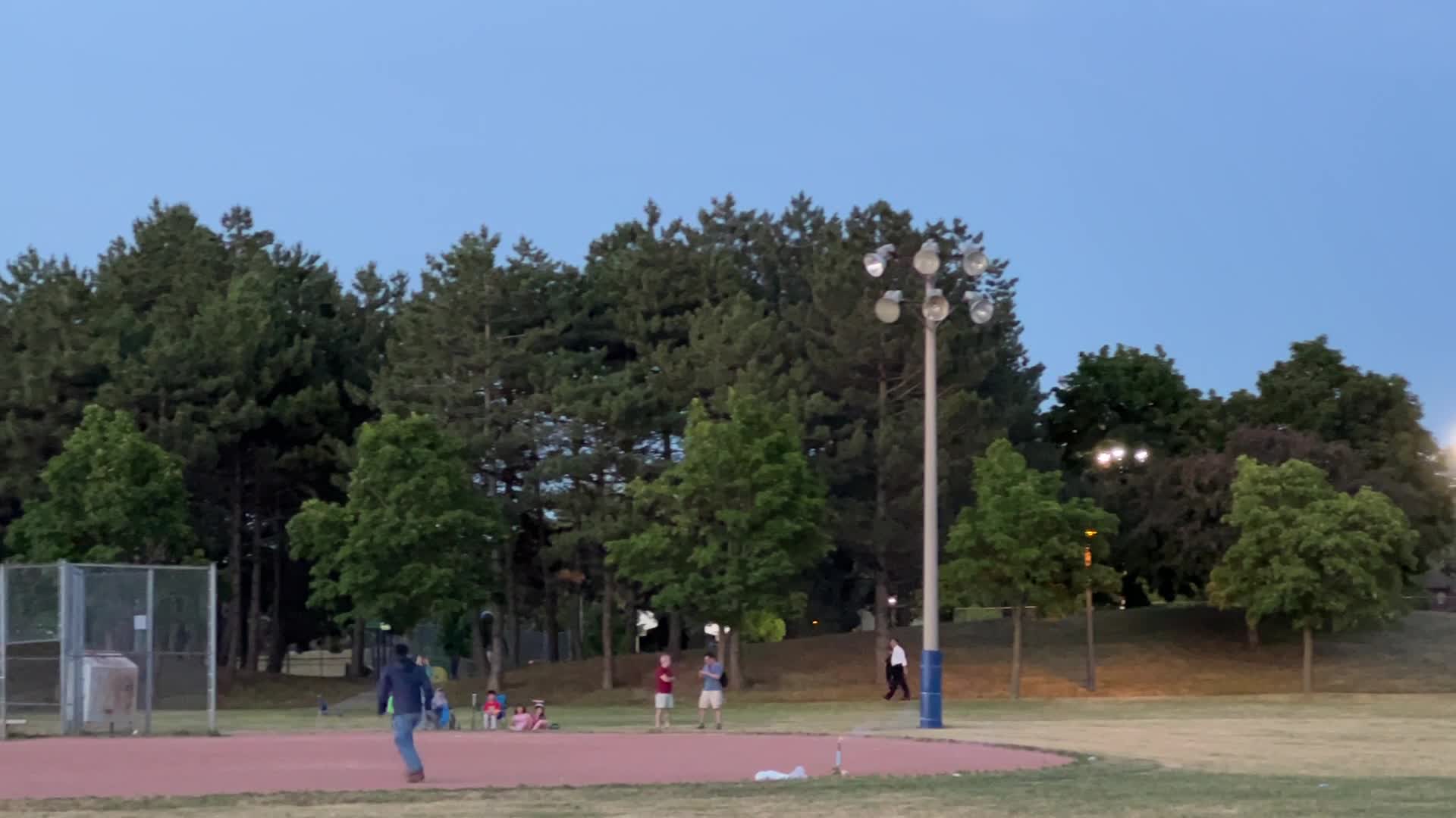 People light fireworks during the Canada Day long weekend