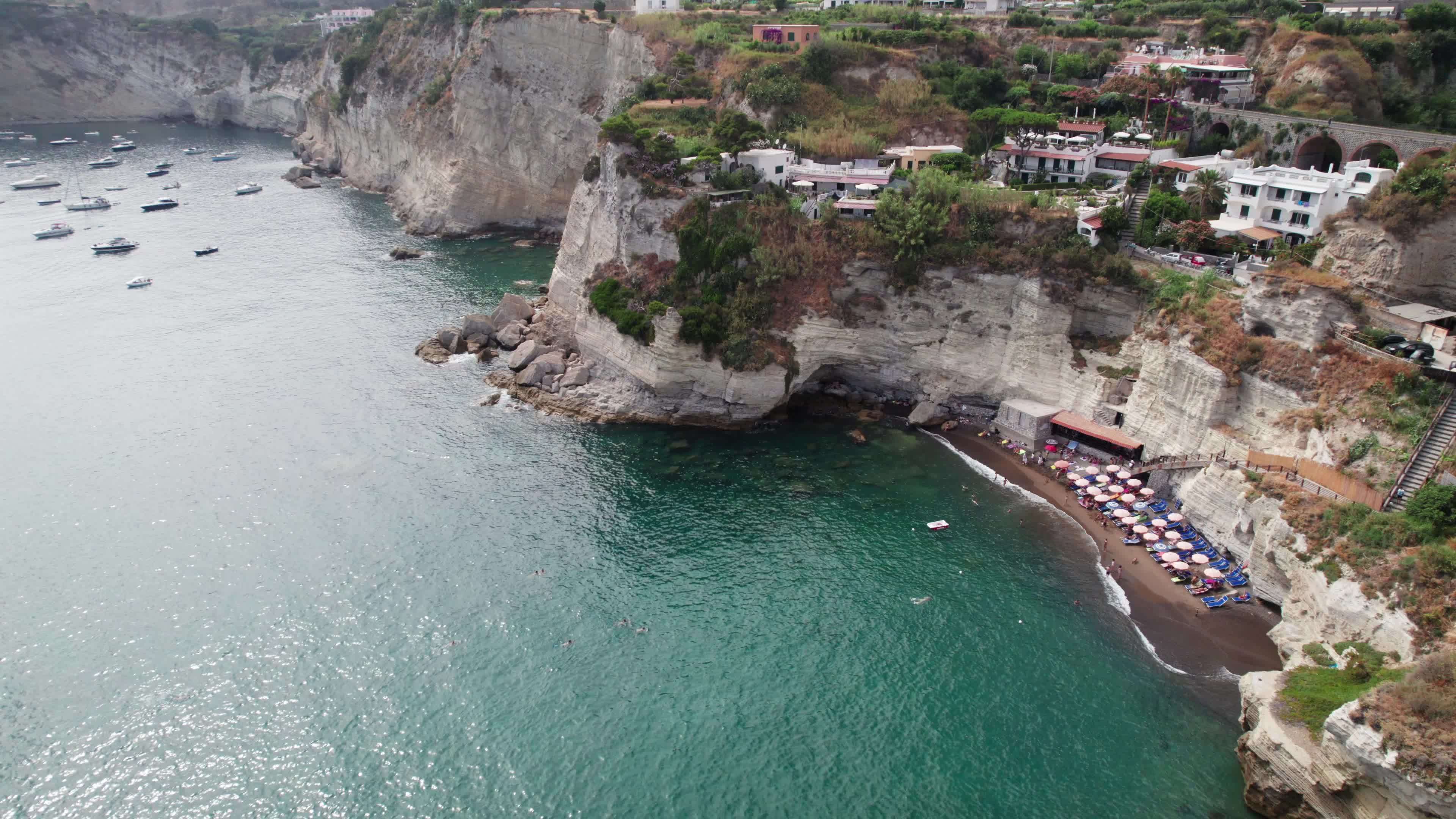 Drone View Of Sant'Angelo, Ischia