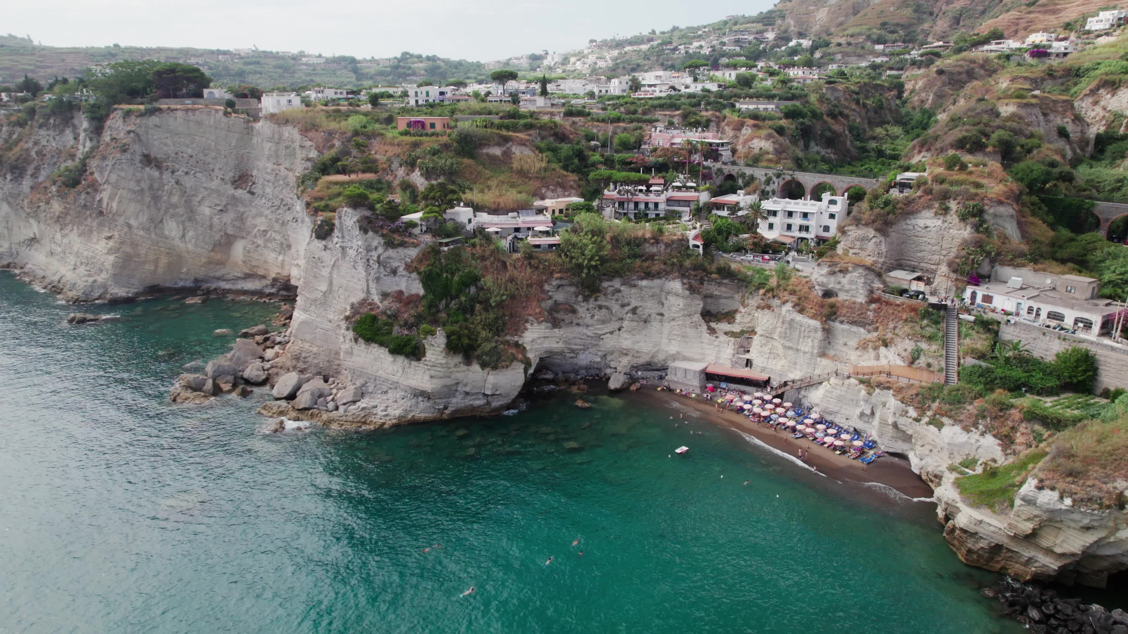 Drone View Of Sant'Angelo, Ischia