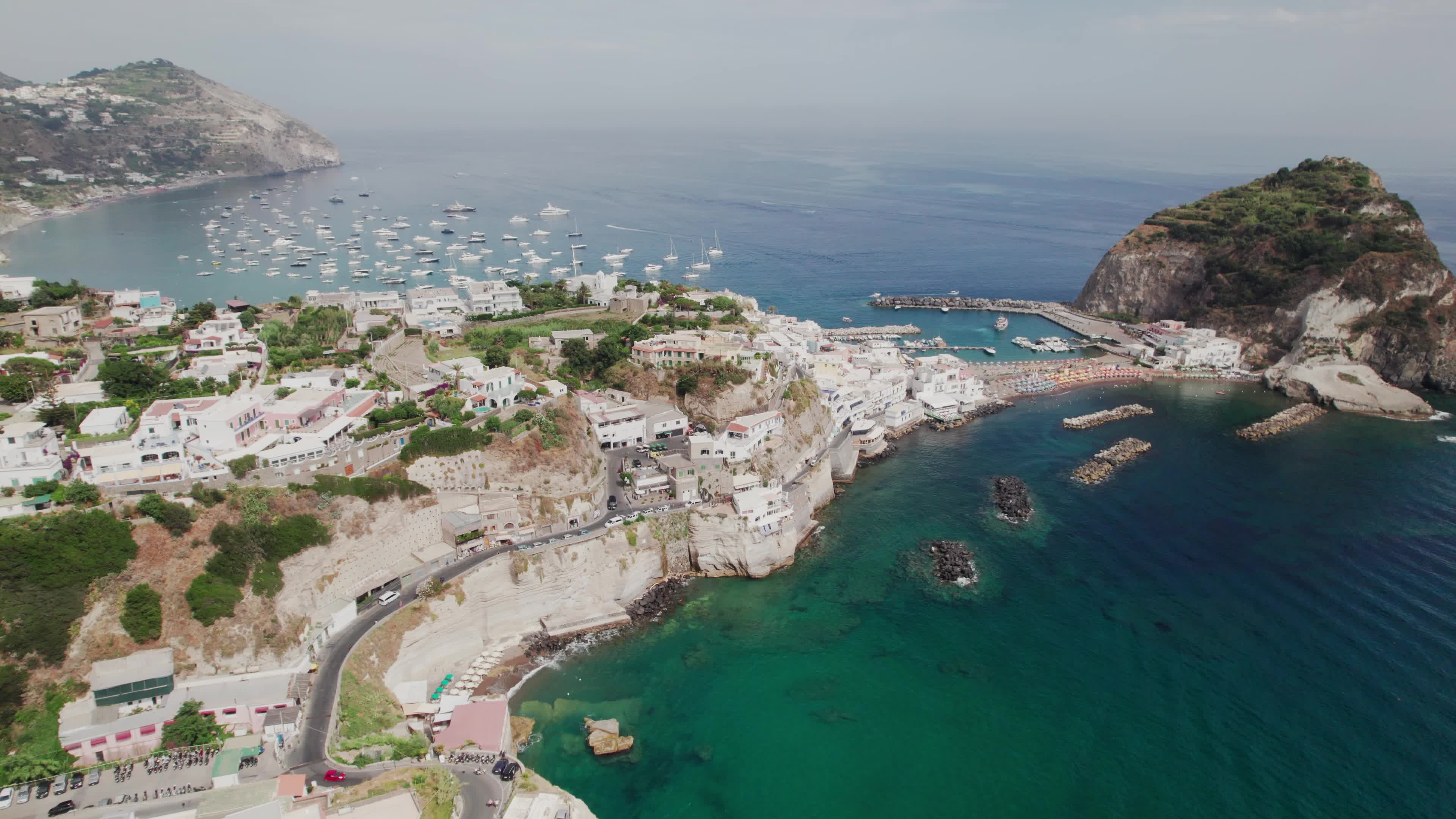 Drone View Of Sant'Angelo, Ischia