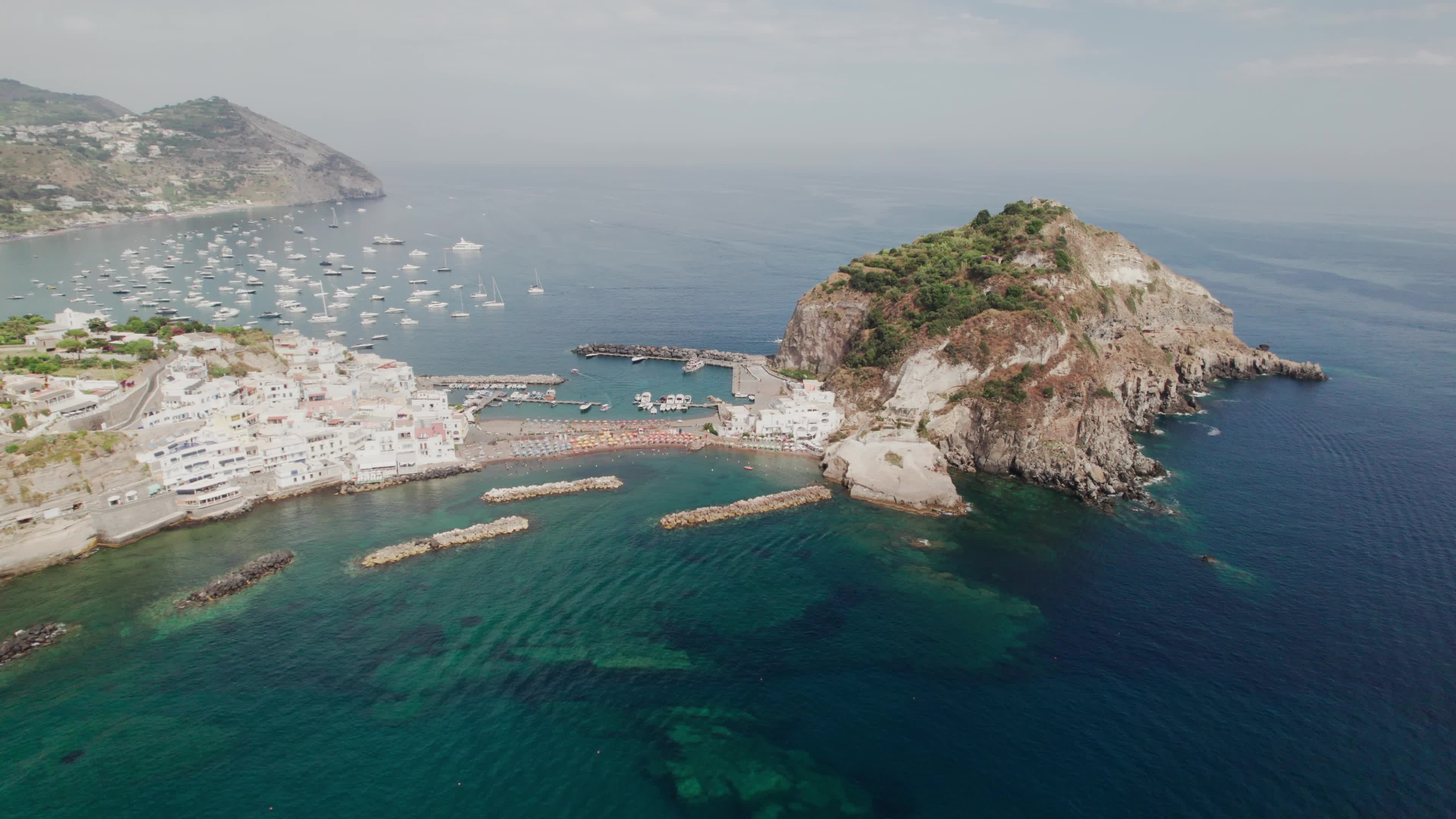 Drone View Of Sant'Angelo, Ischia