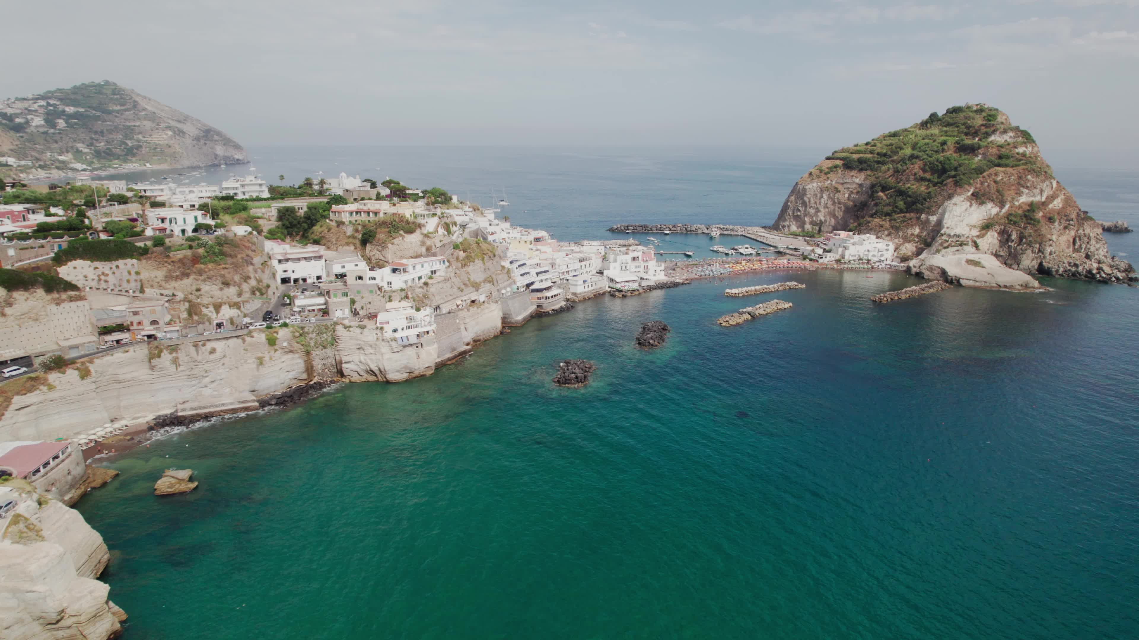 Drone View Of Sant'Angelo, Ischia