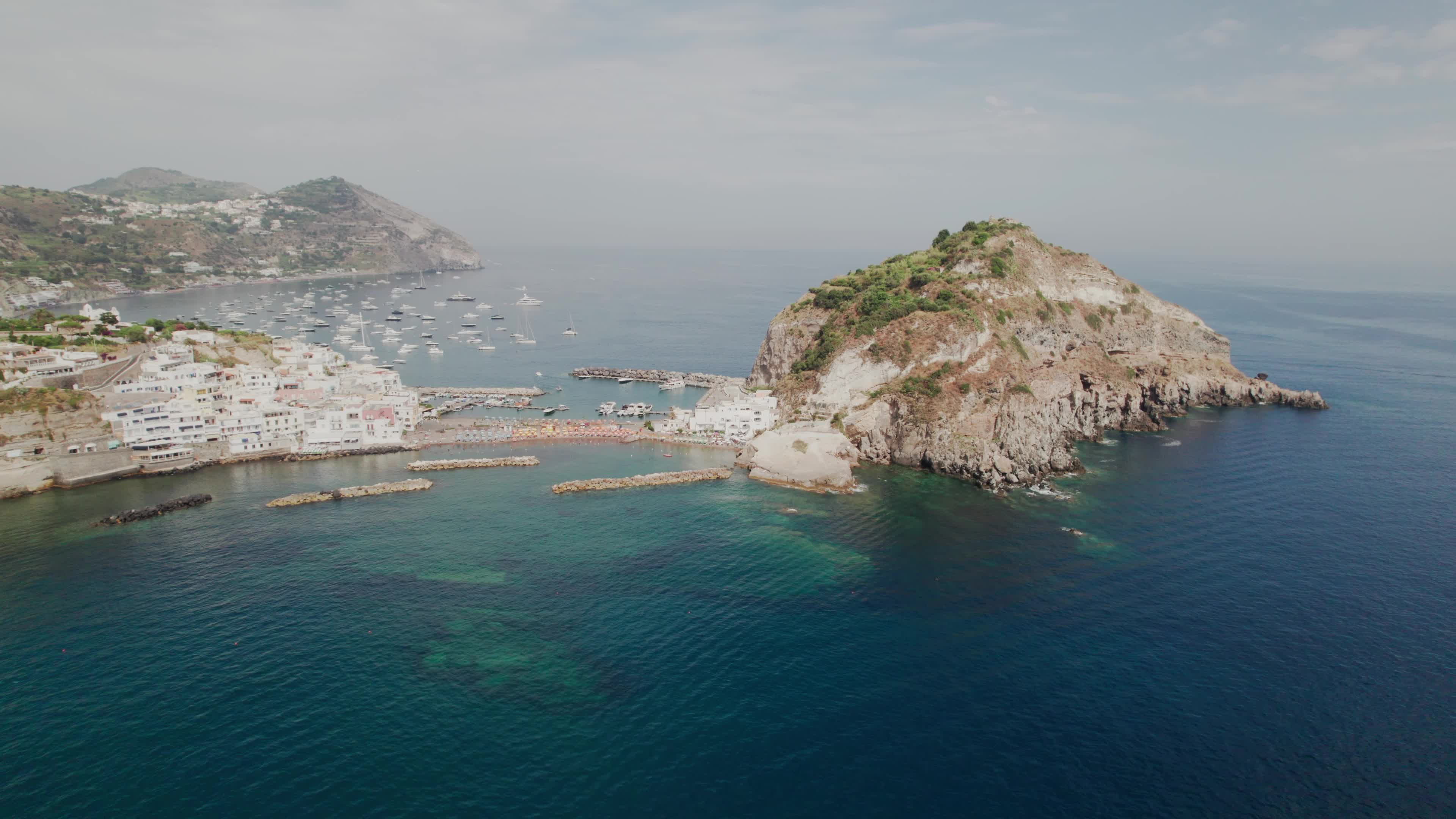 Drone View Of Sant'Angelo, Ischia