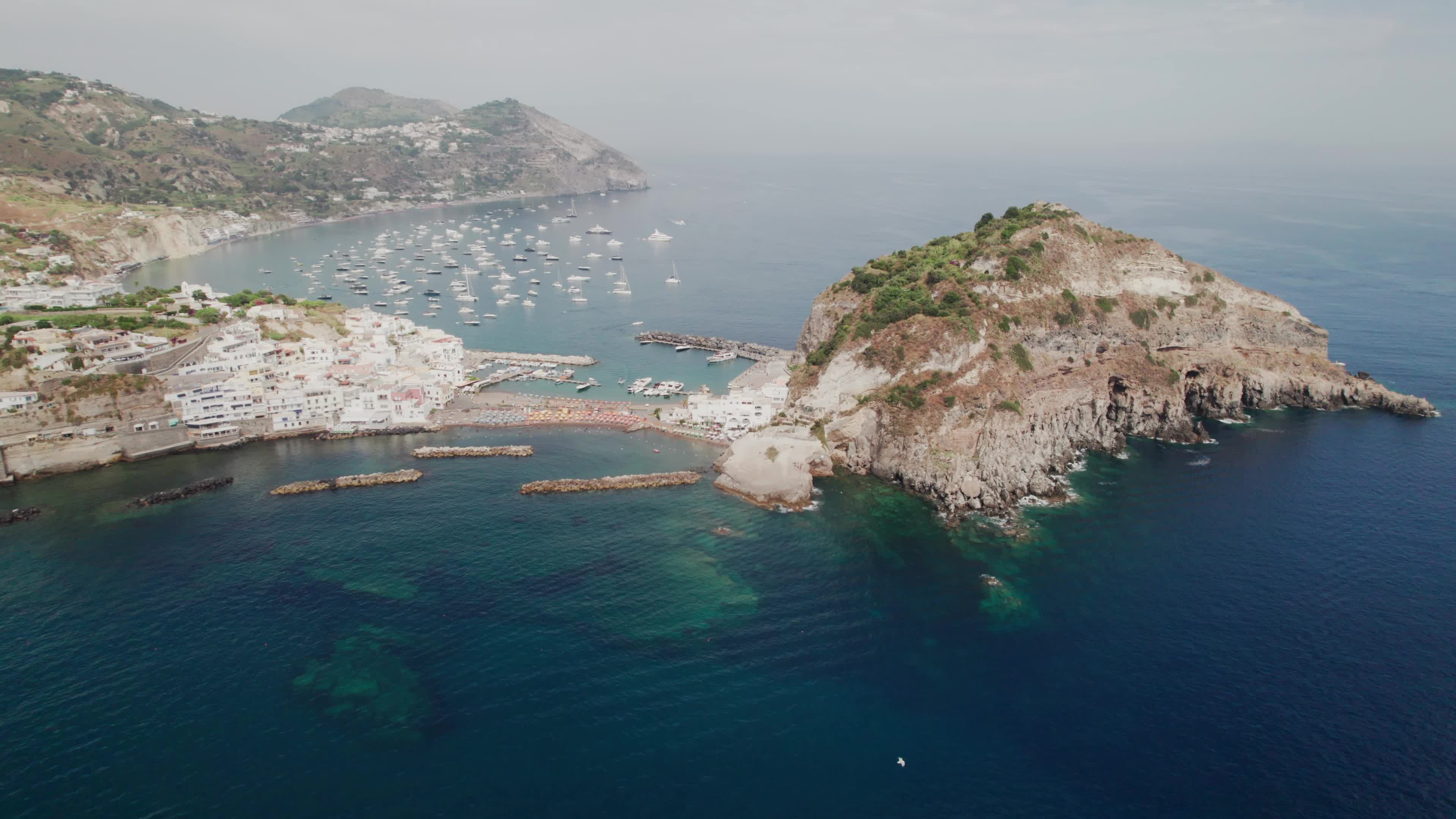 Drone View Of Sant'Angelo, Ischia