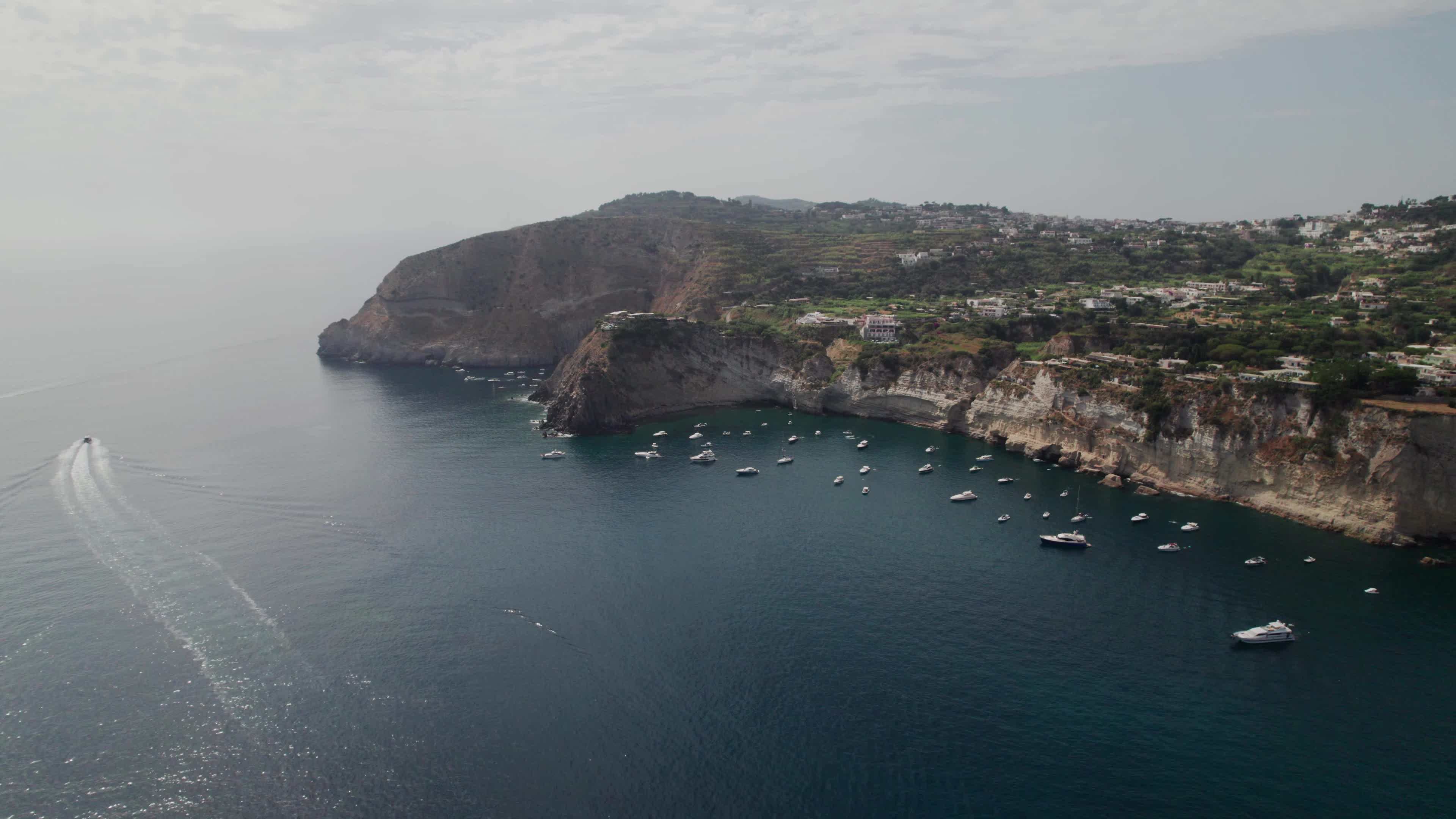 Drone View Of Sant'Angelo, Ischia