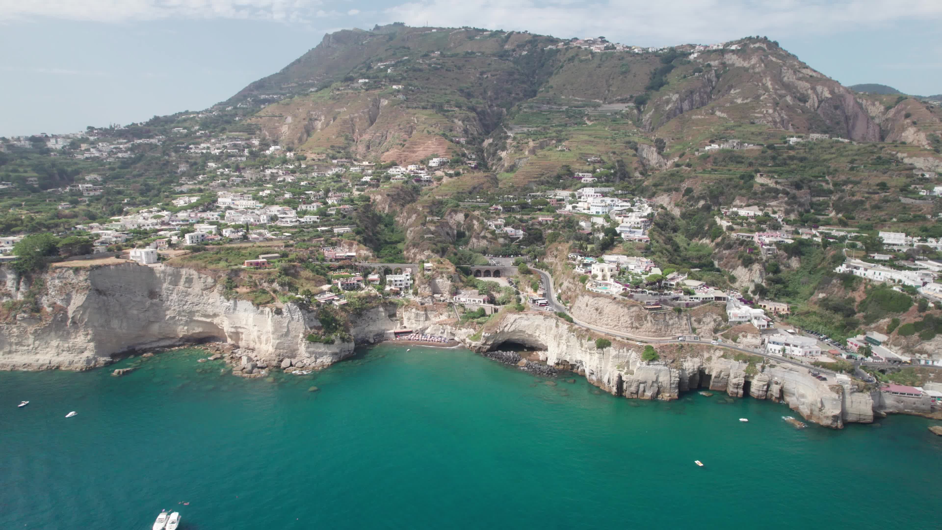 Drone View Of Sant'Angelo, Ischia
