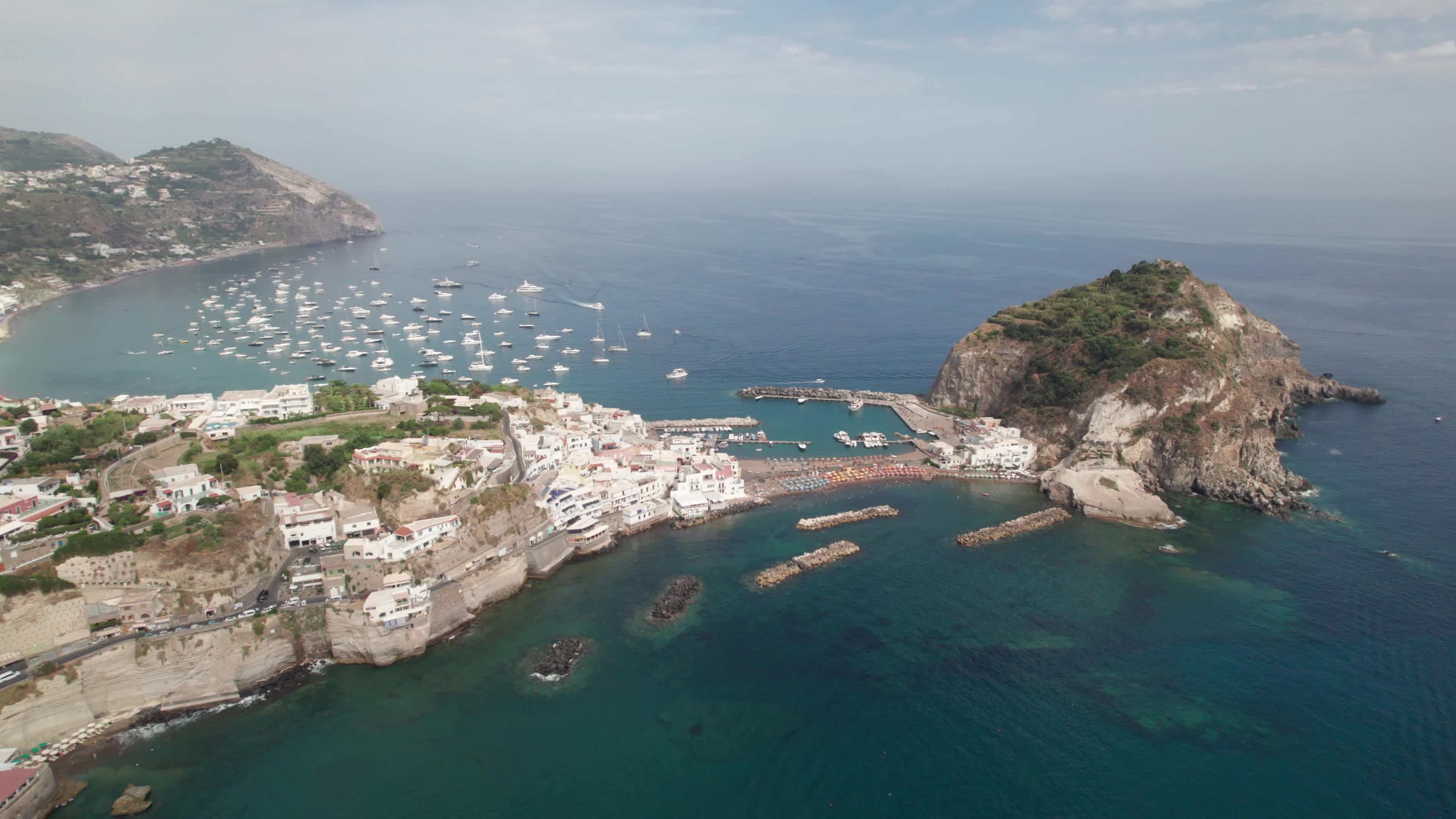 Drone View Of Sant'Angelo, Ischia