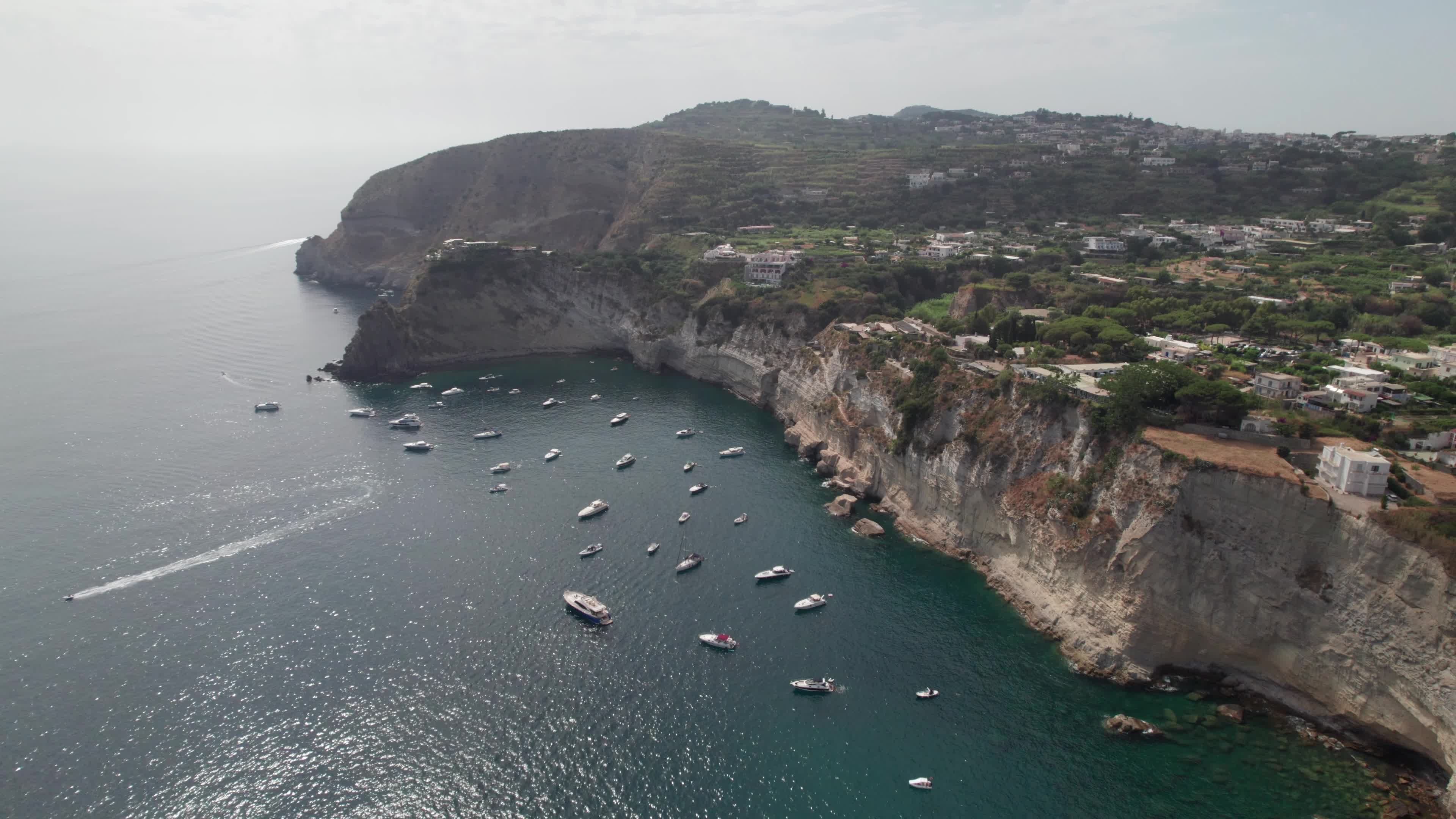 Drone View Of Sant'Angelo, Ischia