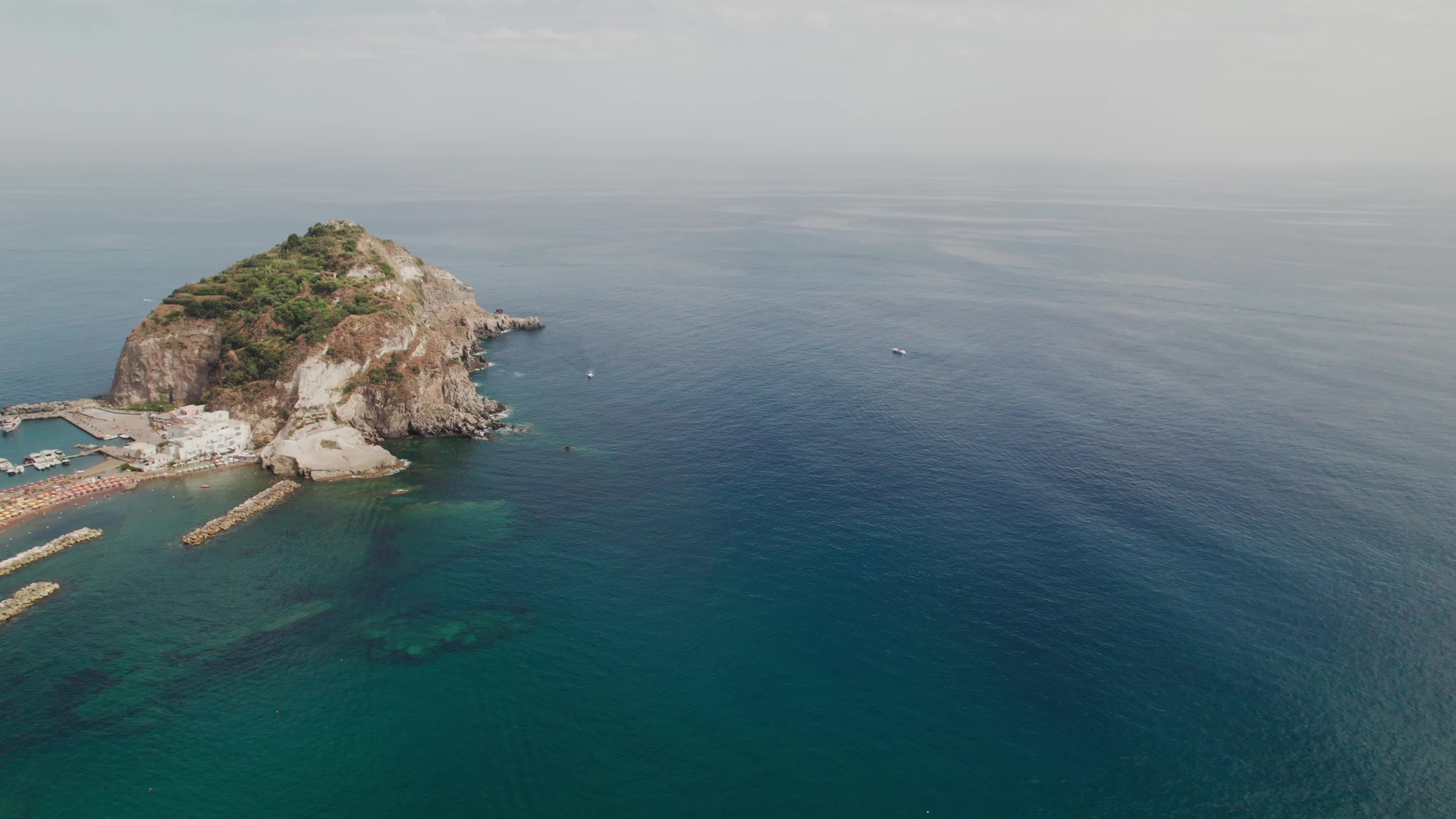 Drone View Of Sant'Angelo, Ischia