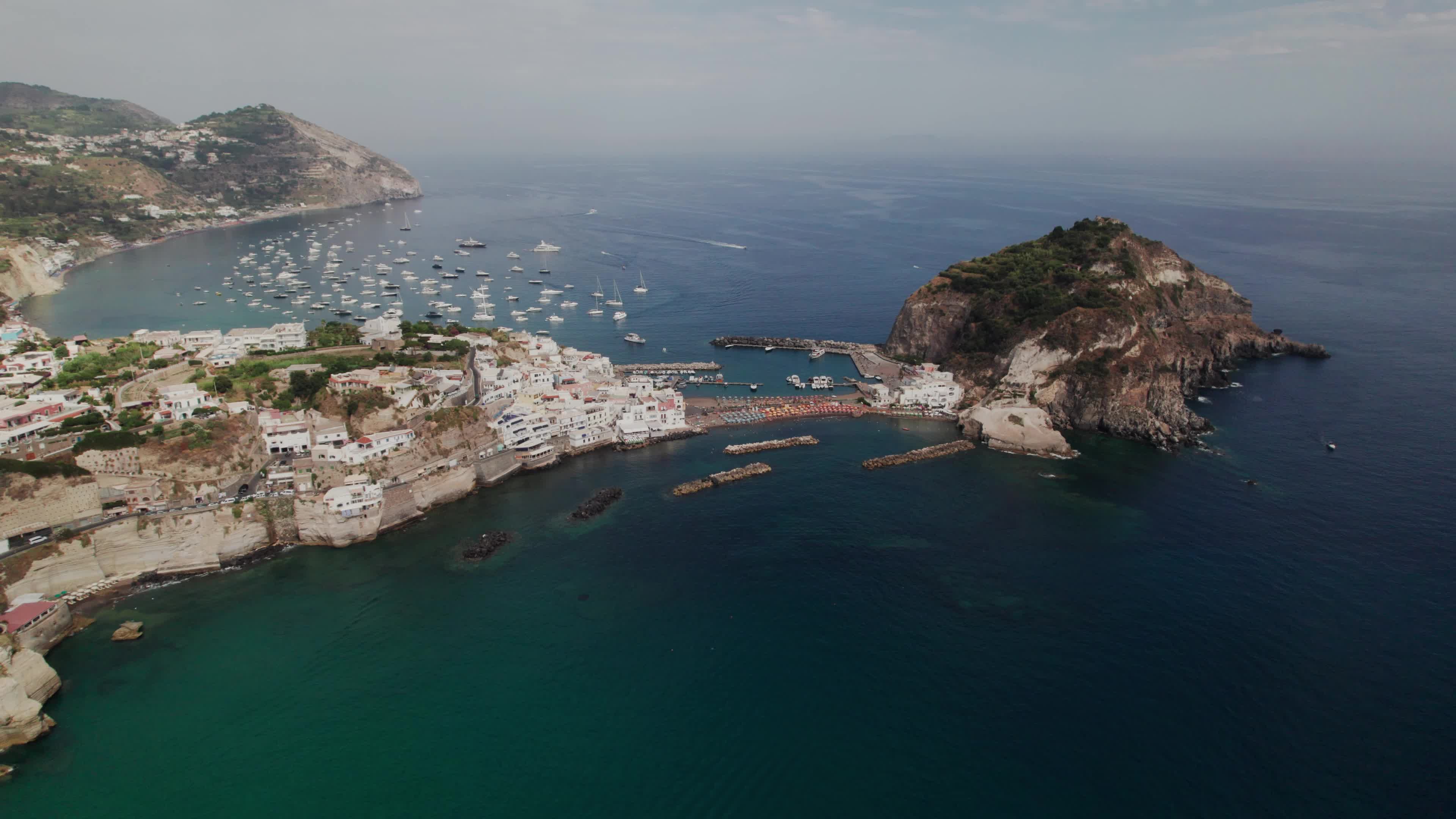 Drone View Of Sant'Angelo, Ischia