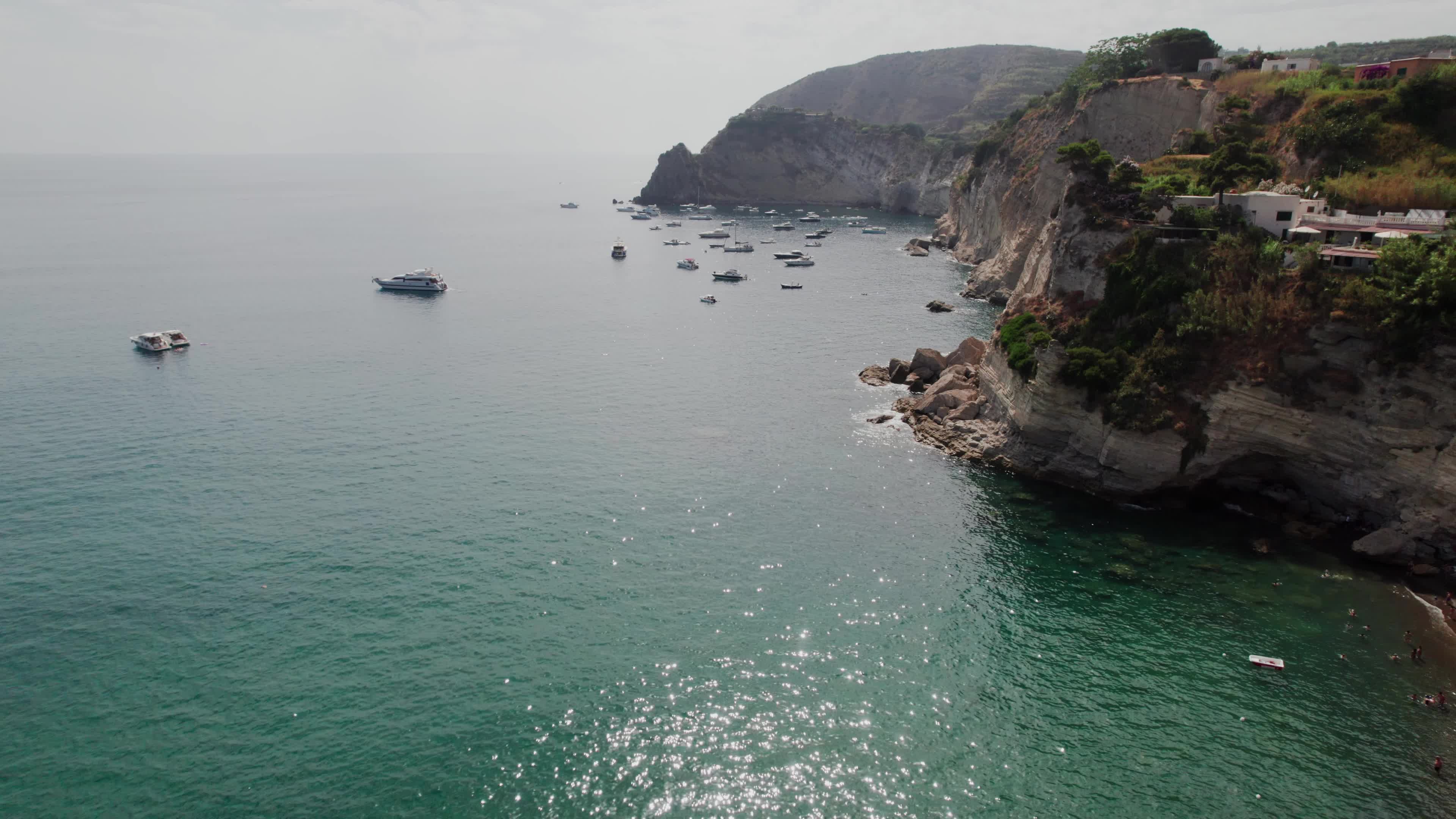 Drone View Of Sant'Angelo, Ischia