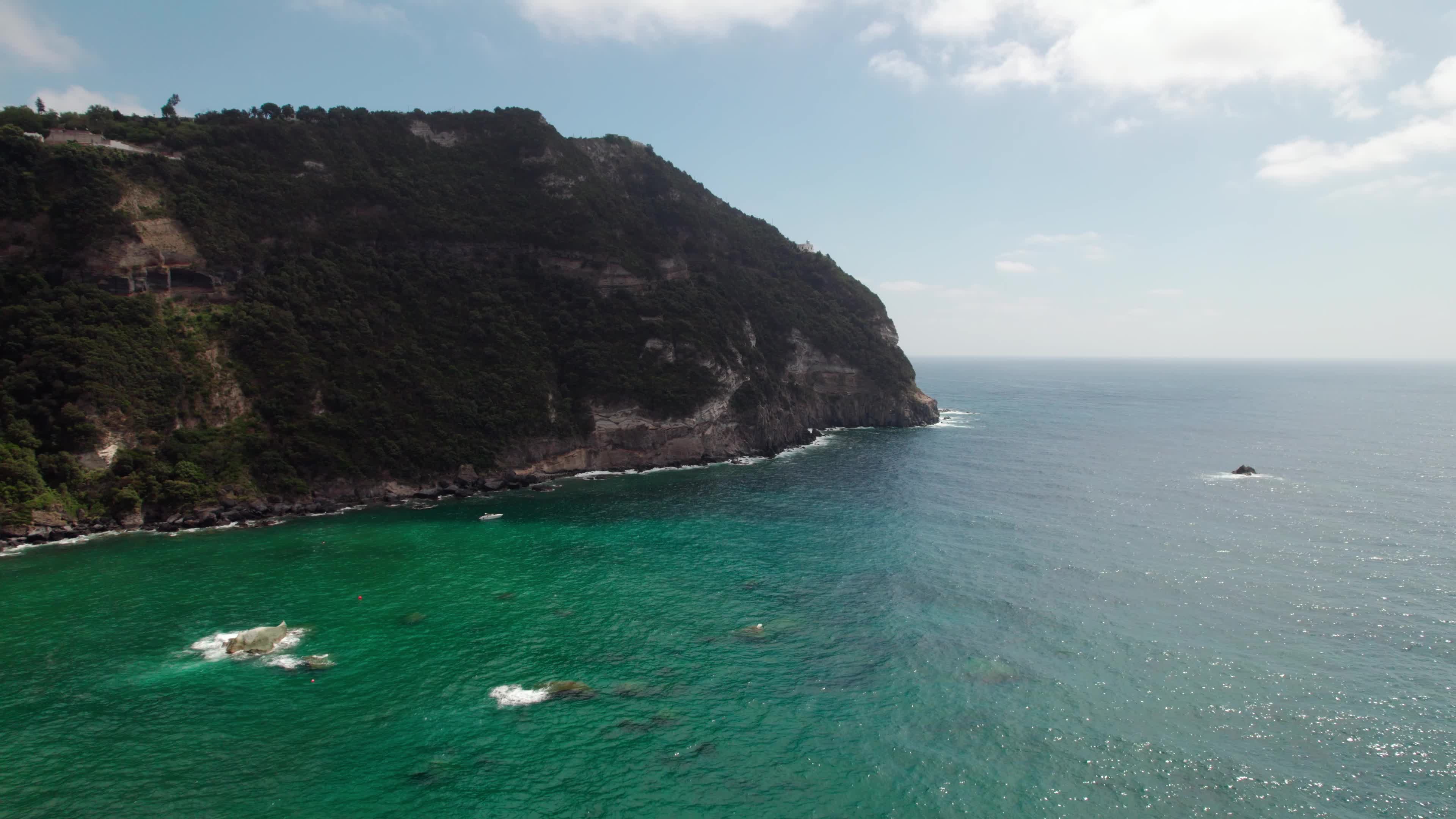 Drone View Of Ischia Island