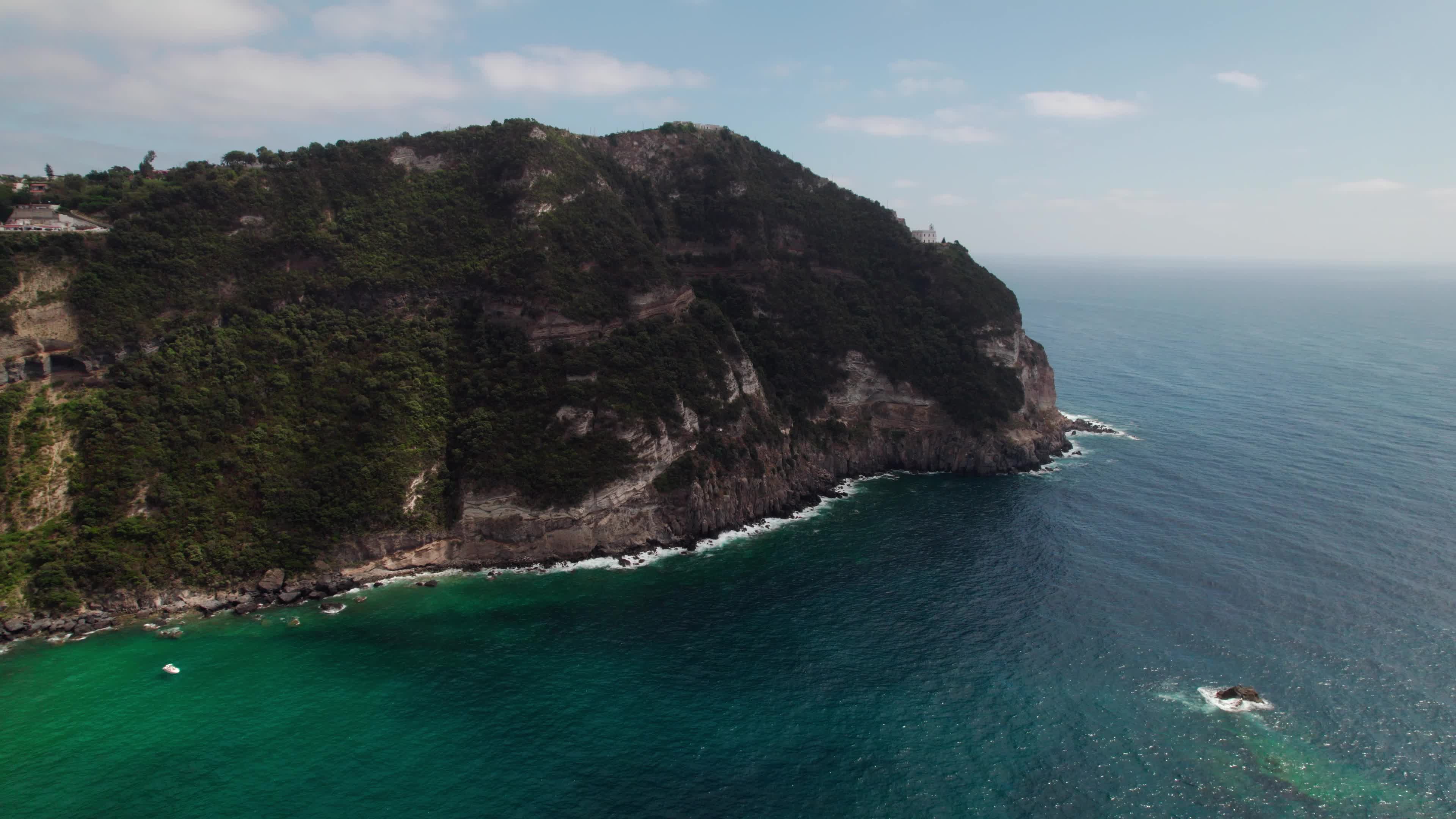 Drone View Of Ischia Island