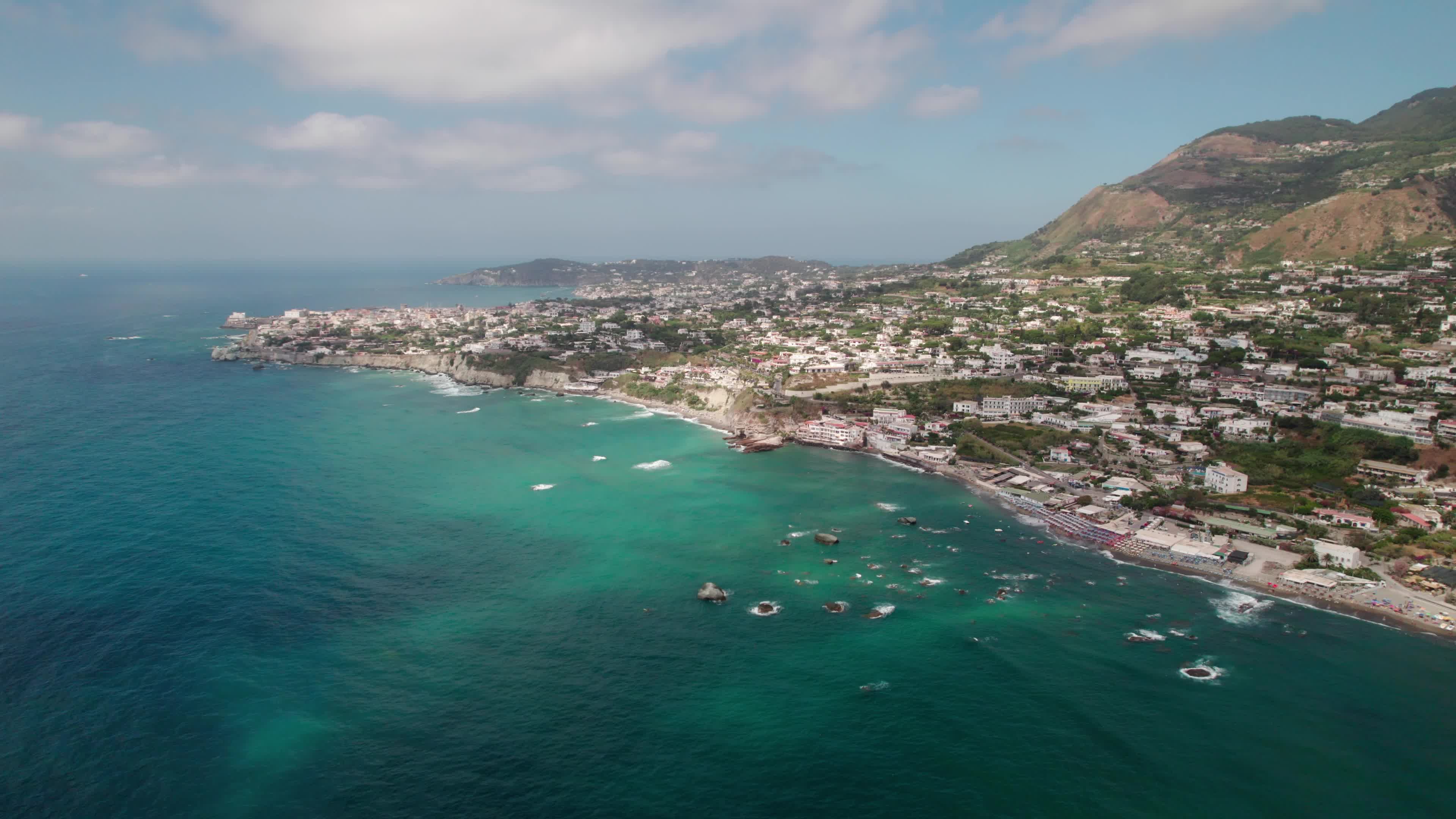 Drone View Of Ischia Island