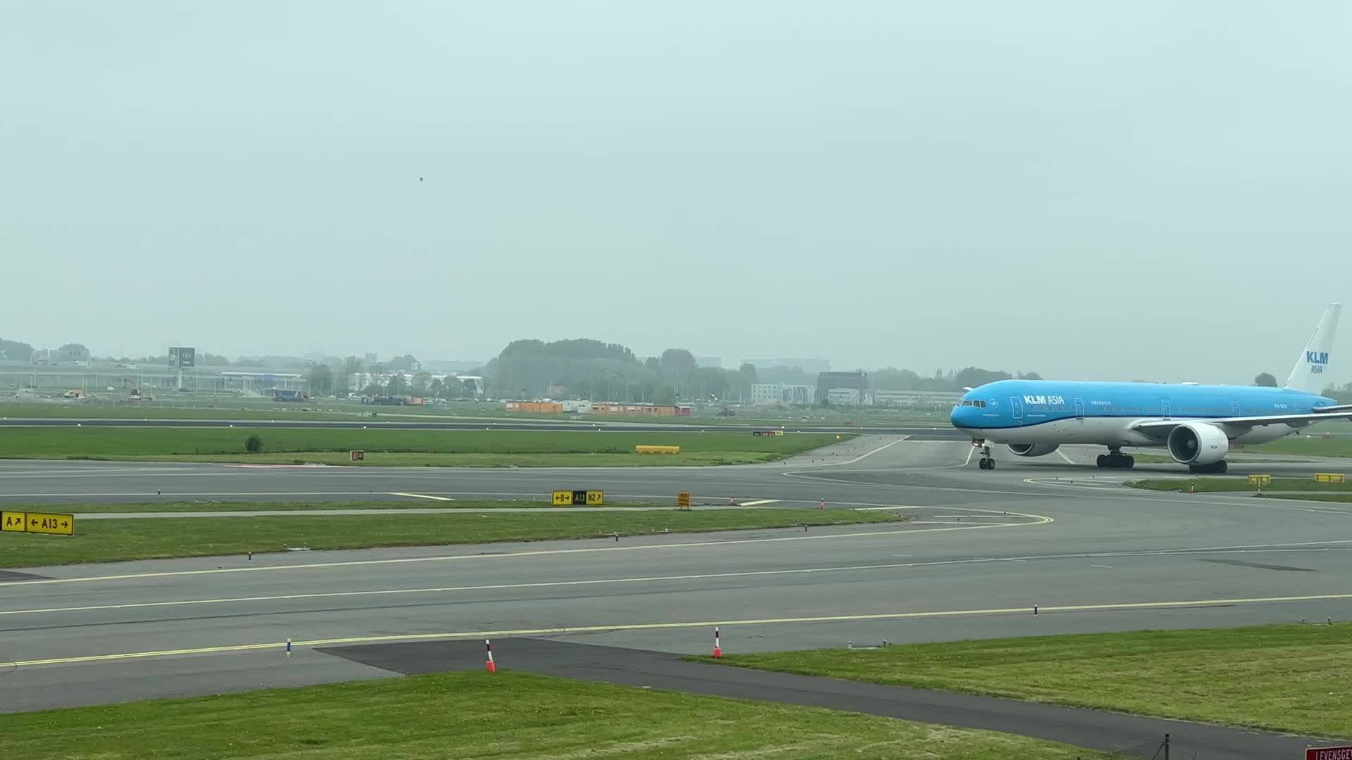 KLM Royal Dutch Airlines airplanes at Amsterdam Airport Schiphol