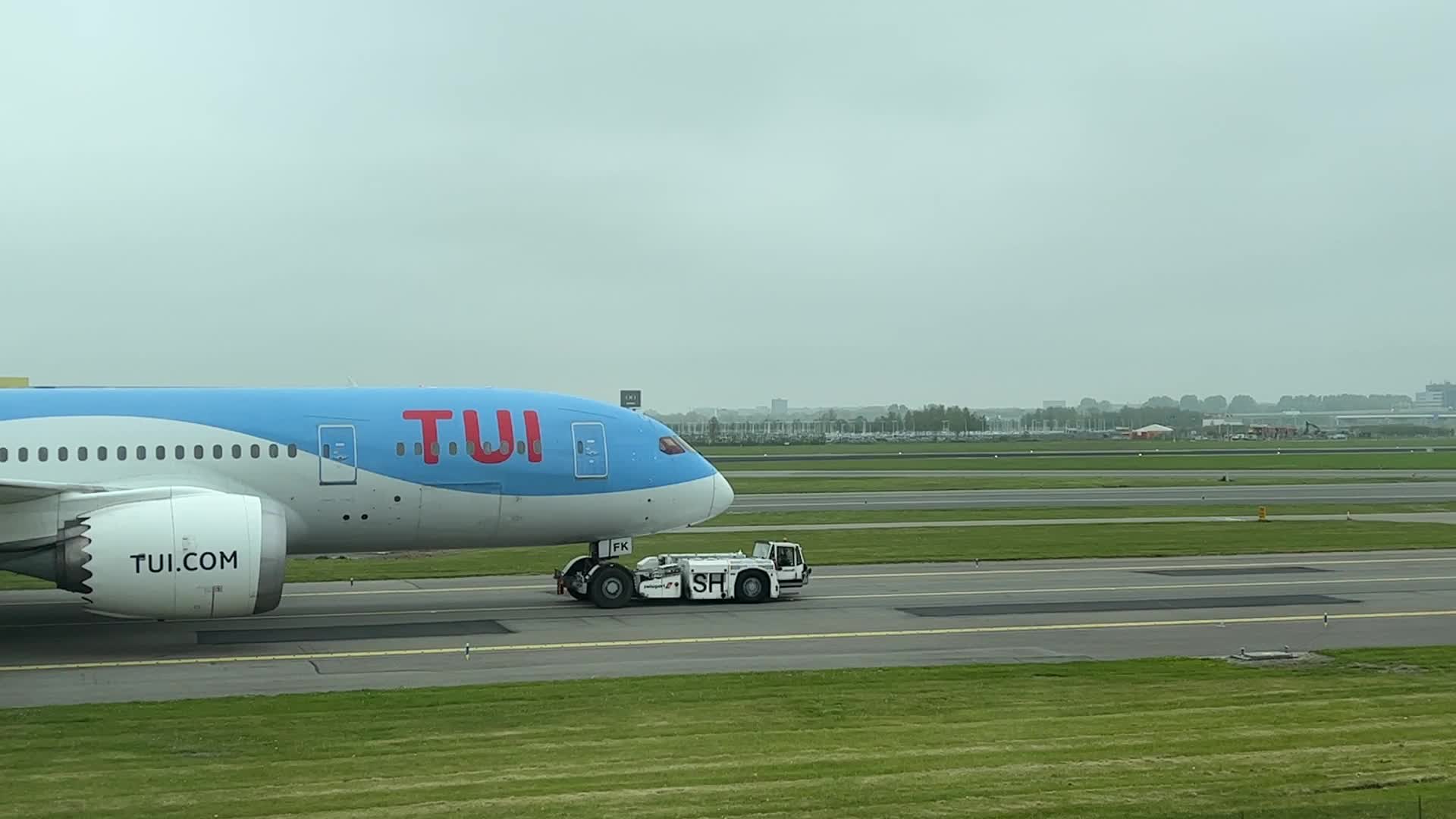 Airplanes at Amsterdam Airport Schiphol