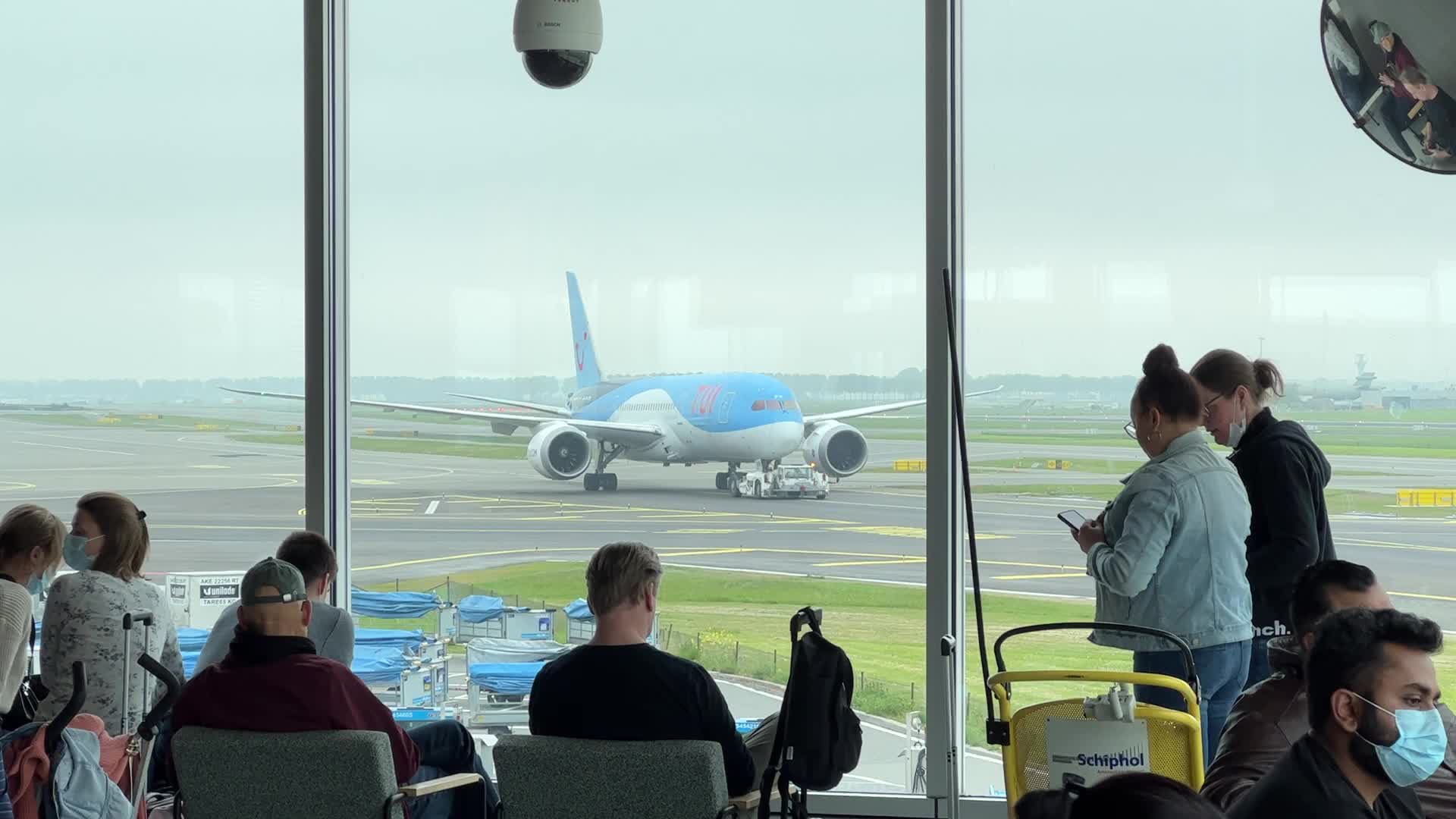Airplanes at Amsterdam Airport Schiphol