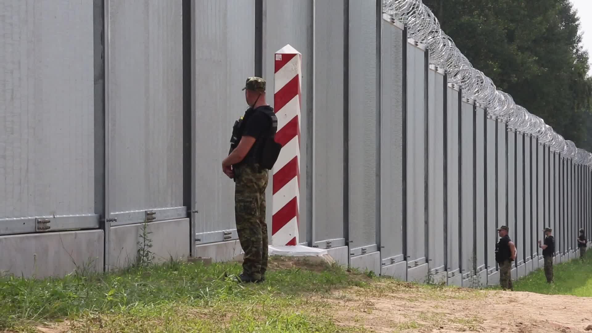 Poland finishes building a border barrier with Belarus