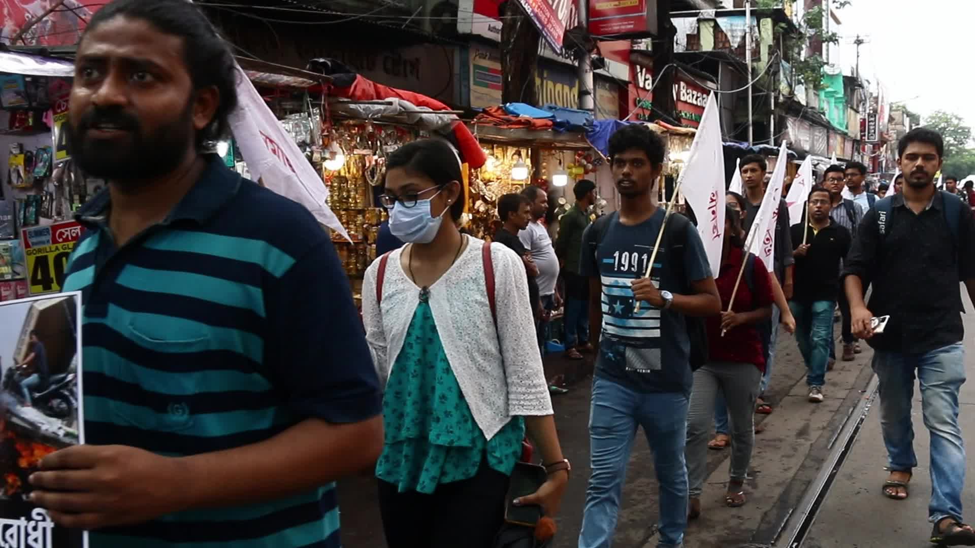 India: Activists of the DYFI and SFI protest against 'Agnipath' recruitment scheme