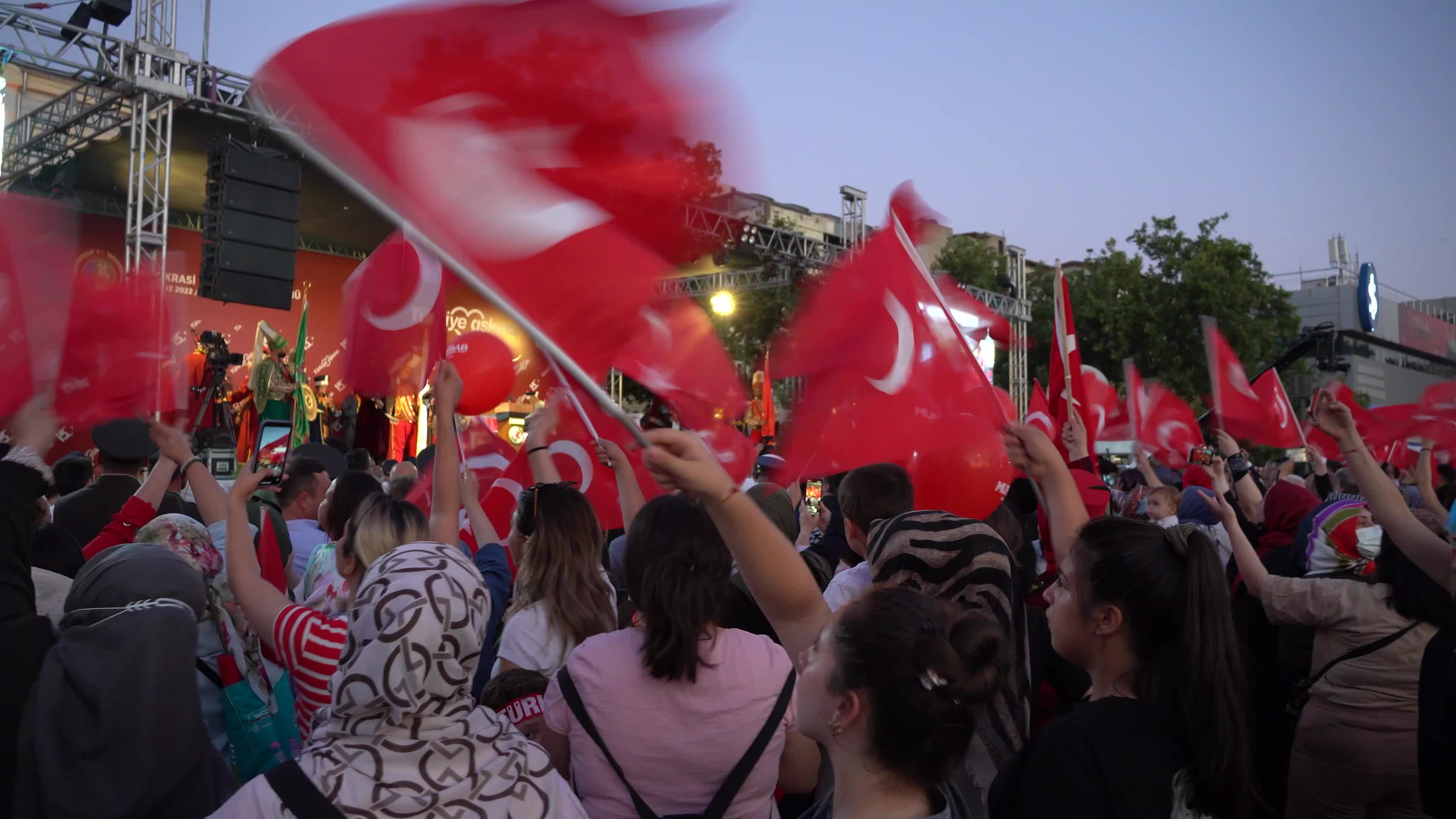 Democracy and National Unity Day's events, Izmir, Turkey