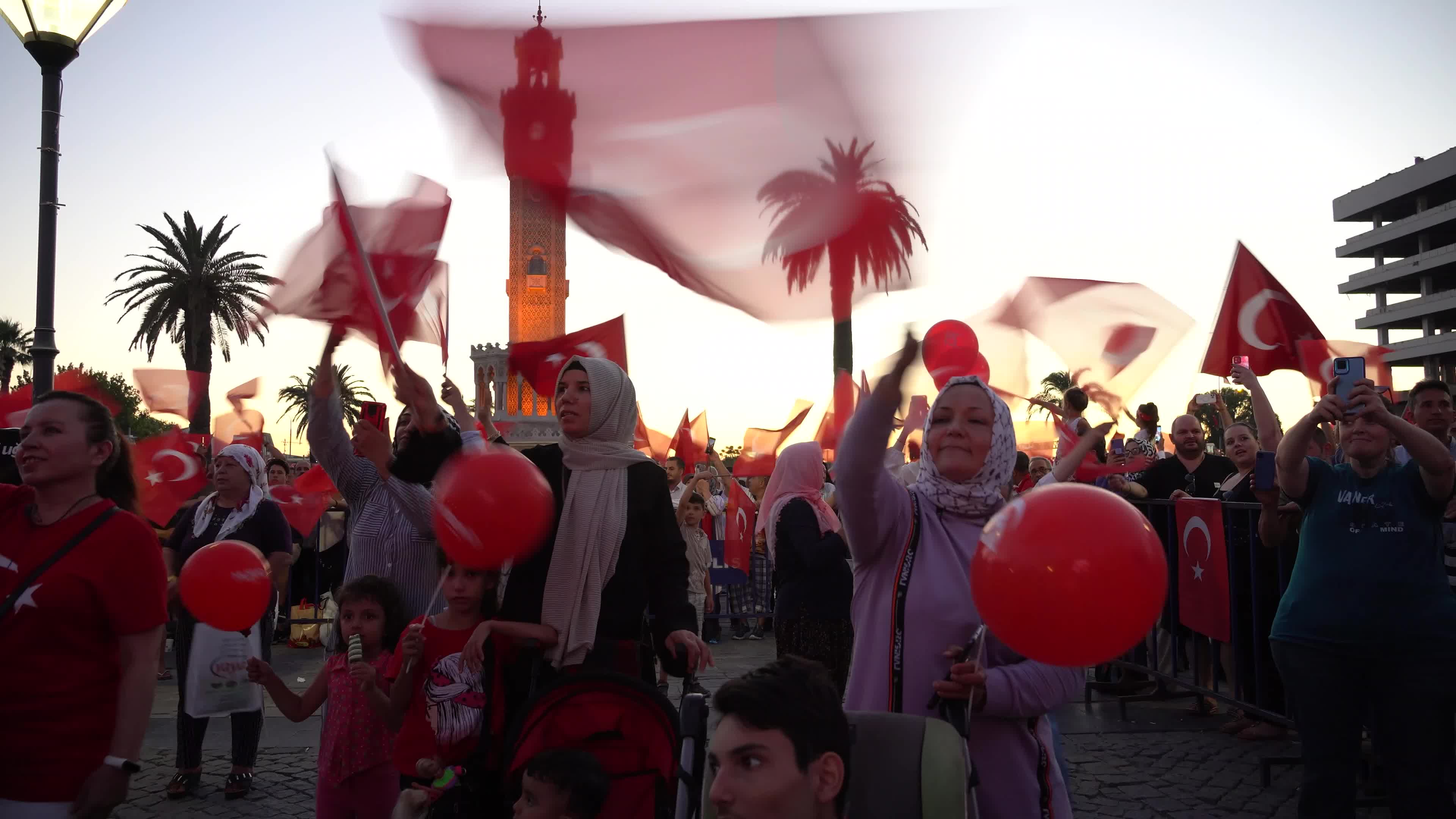 Democracy and National Unity Day's events, Izmir, Turkey
