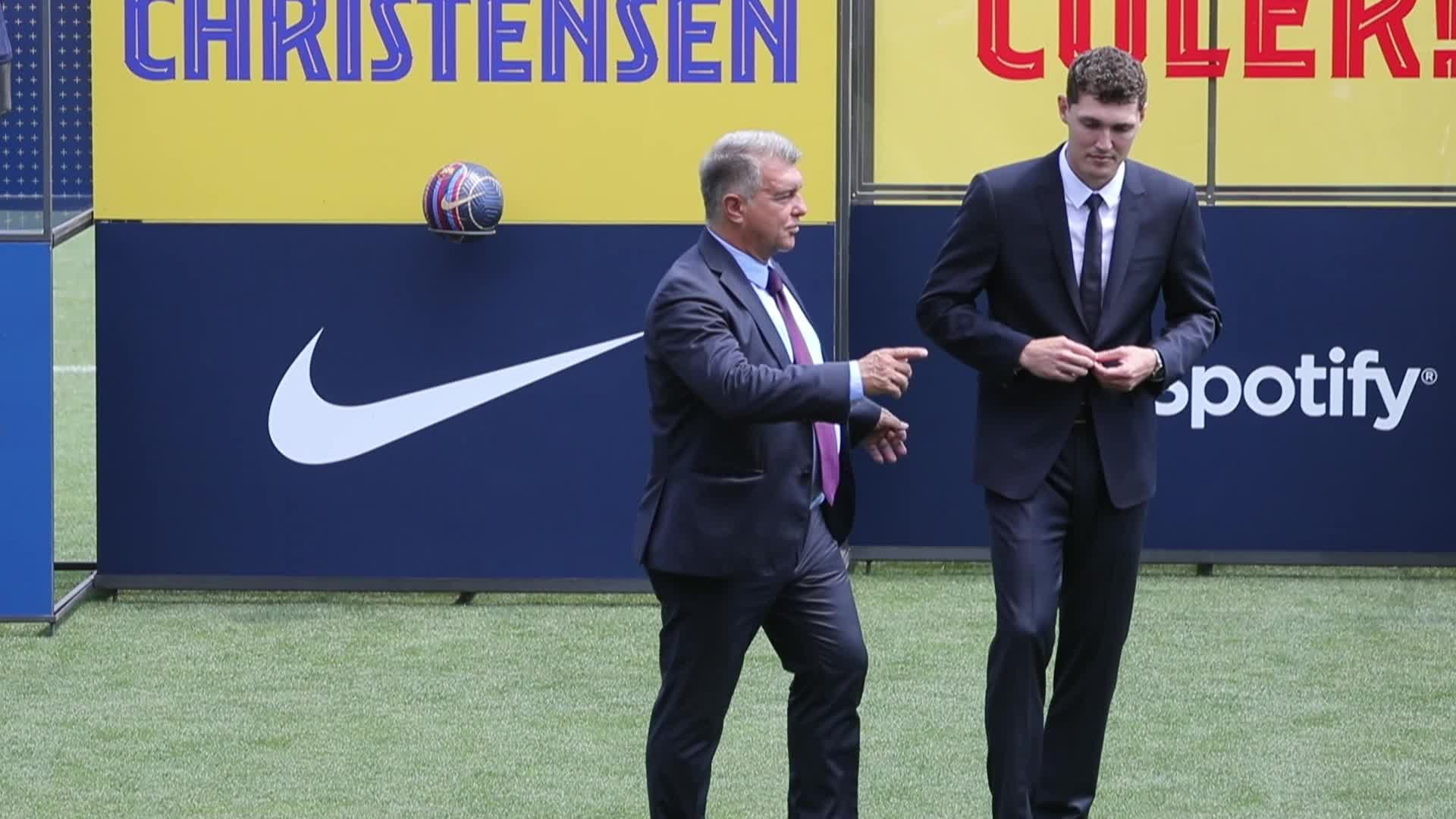 Christensen presented as a new FC Barcelona player