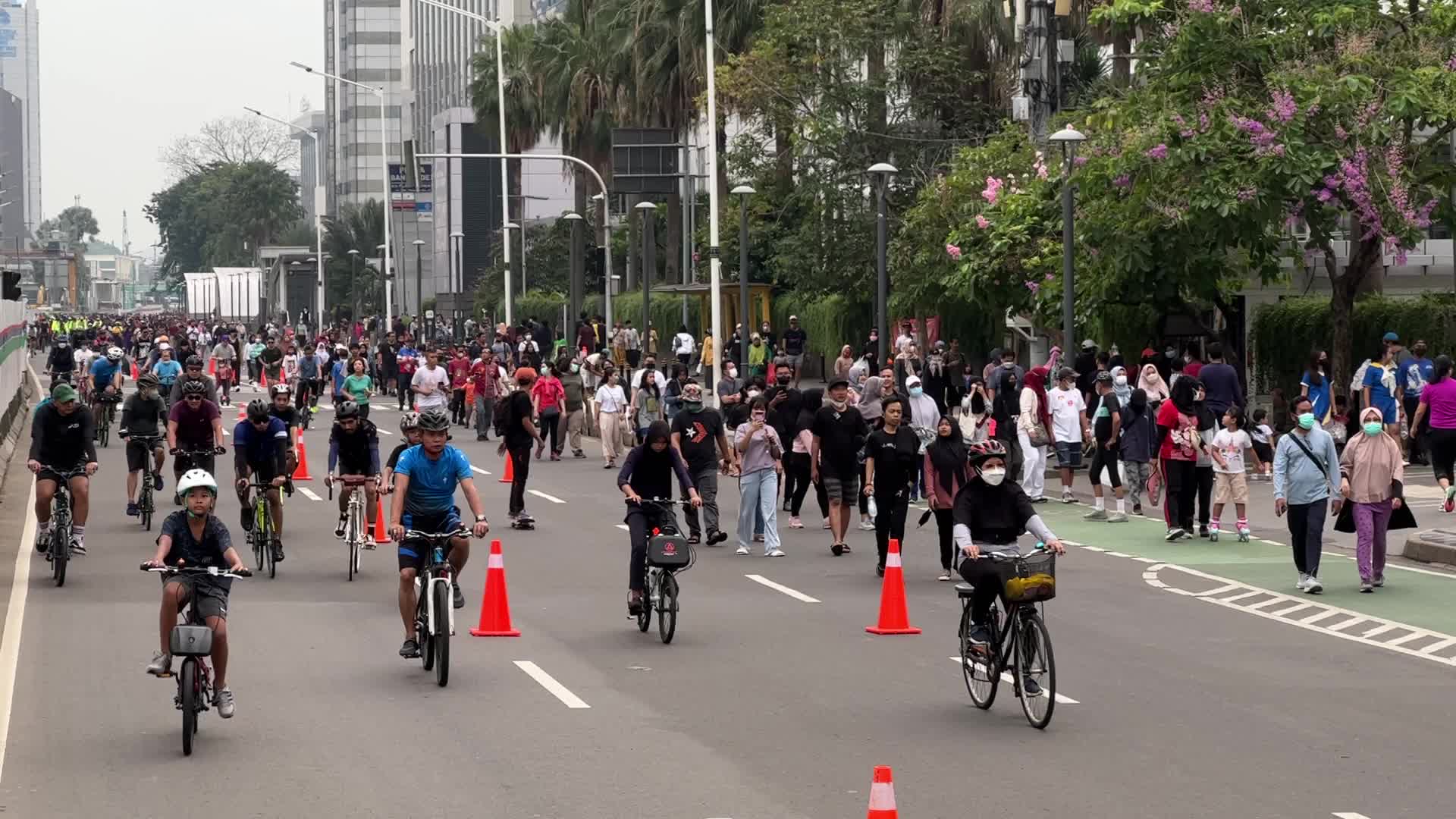 Car Free Day Event in Jakarta